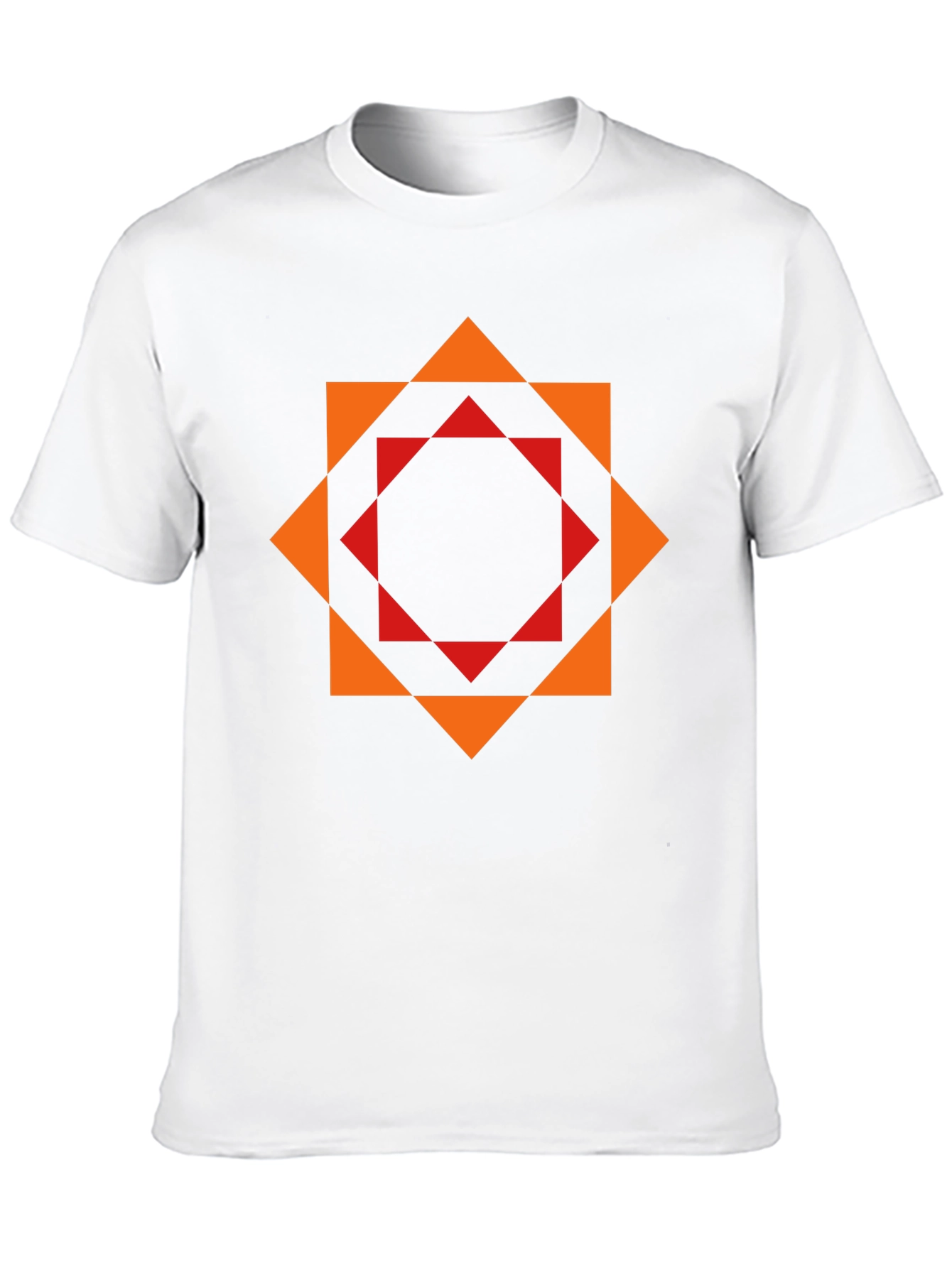 Geometric Print T-Shirt - Modern Stylish Design