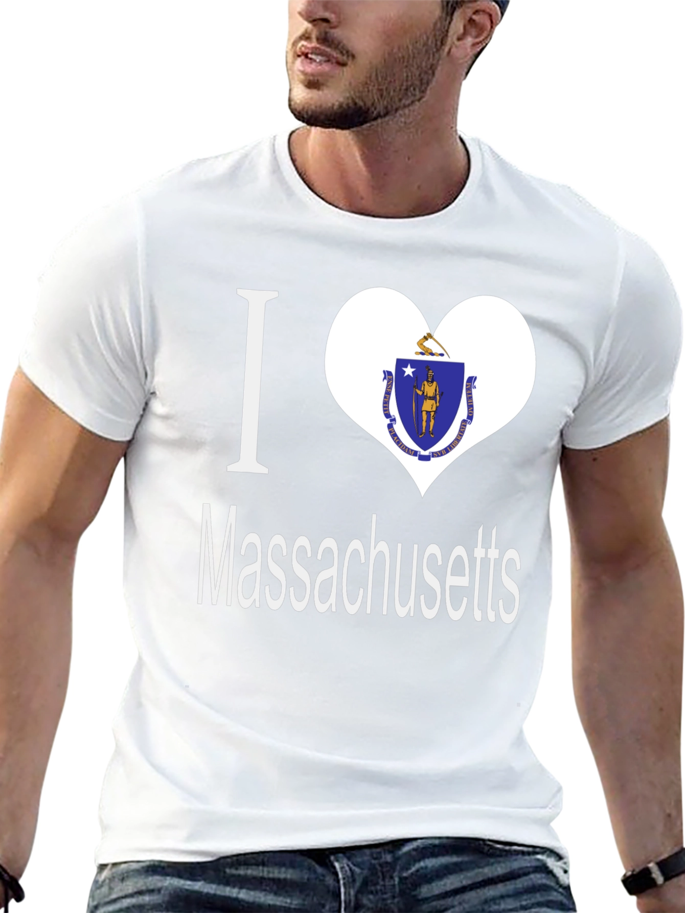 I Heart Massachusetts T-Shirt - State Pride Tee