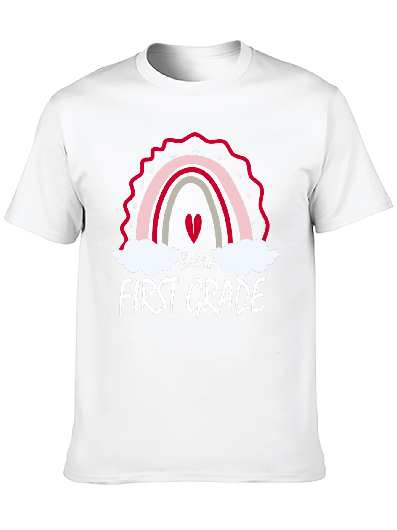 Hello First Grade Teacher Rainbow T-Shirt