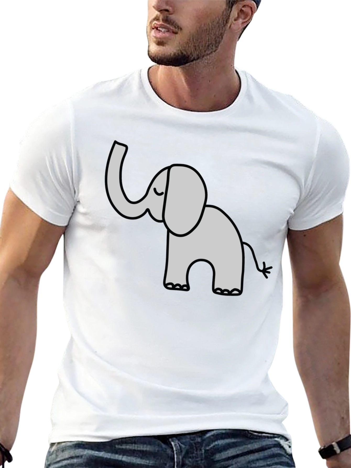 Elephant Graphic Tee - Cute & Casual