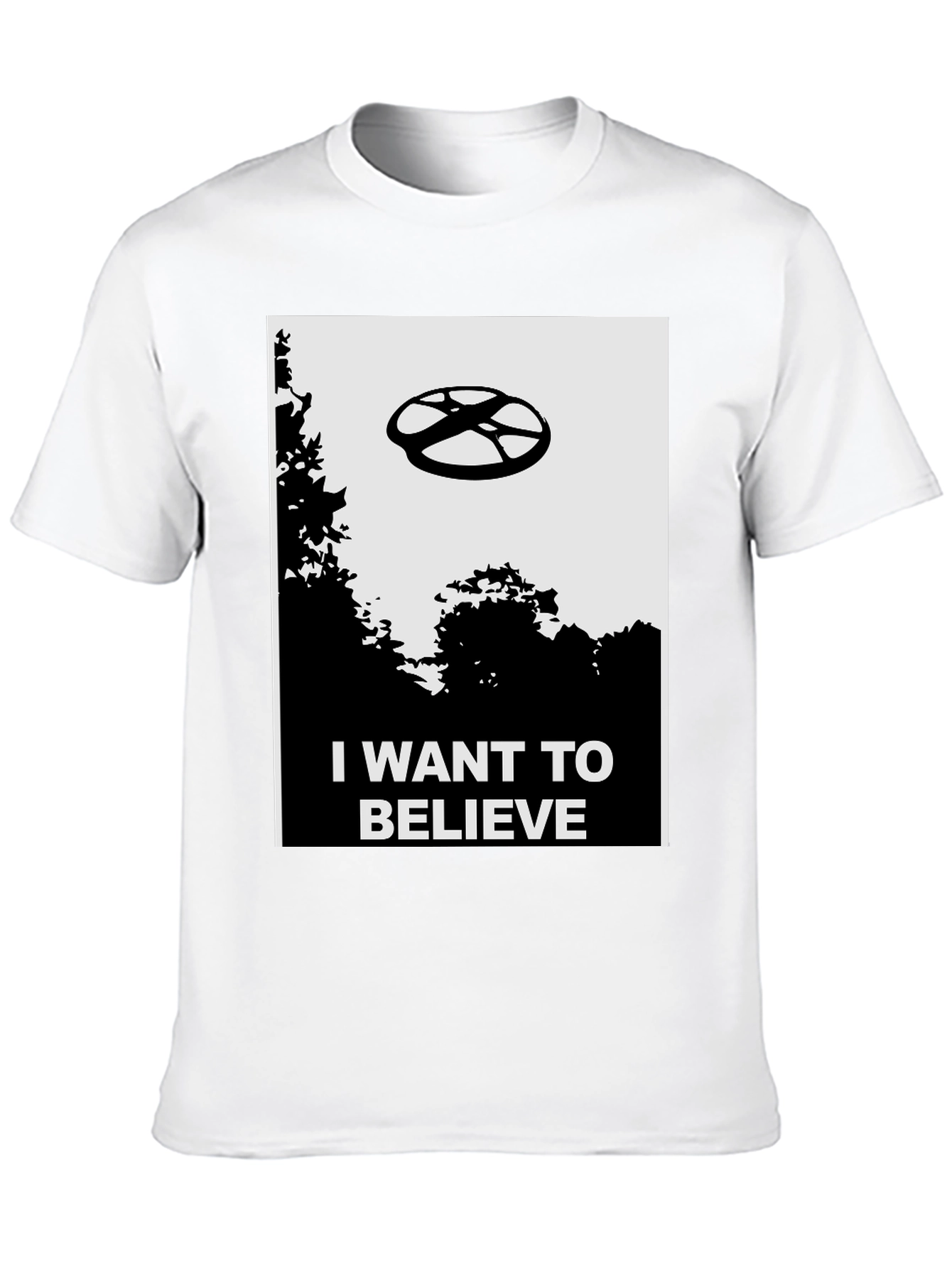 I Want To Believe UFO Graphic Tee - Black