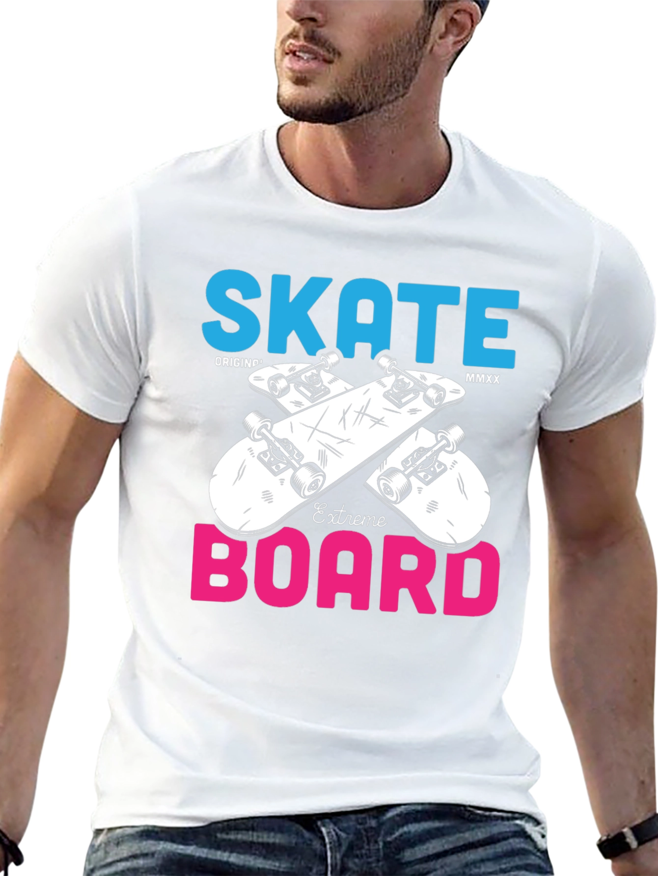 Skate Board Extreme T-Shirt Unique Design