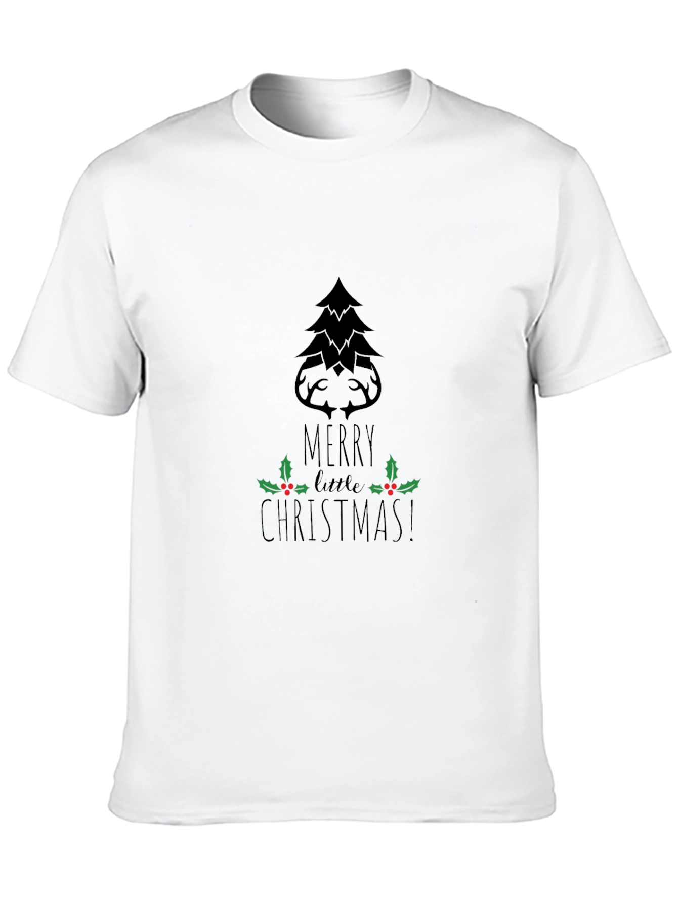 Festive Merry Little Christmas Graphic Tee