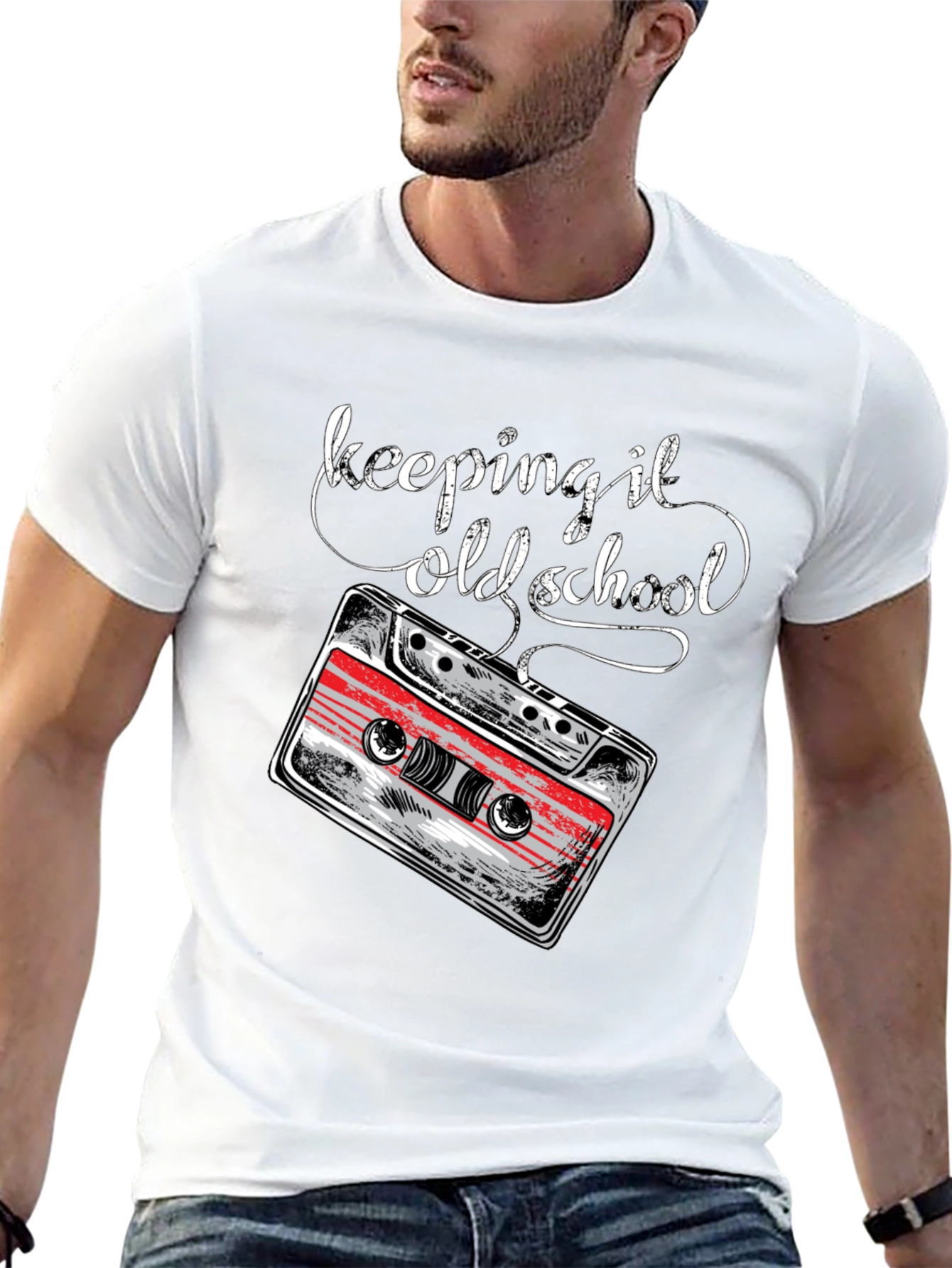 Keeping It Old School Cassette Tape Graphic Tee
