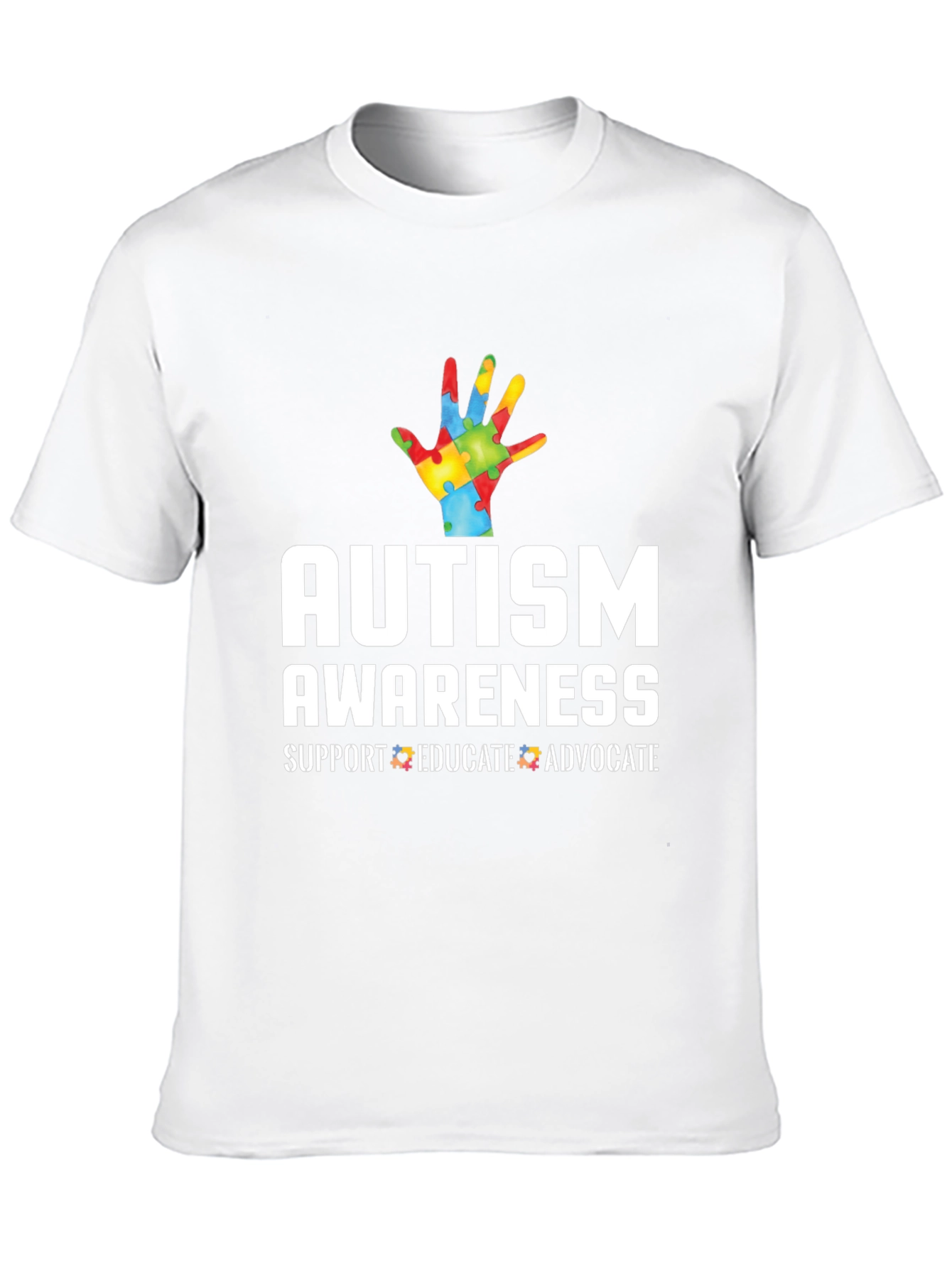 Autism Awareness T-Shirt - Support Educate Advocate