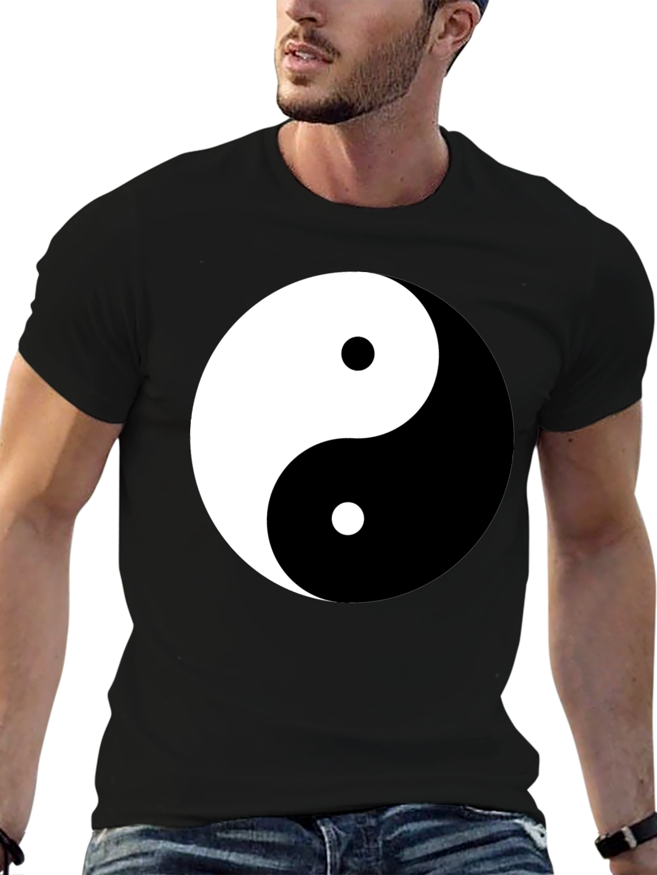 Yin Yang Balance Black T-Shirt