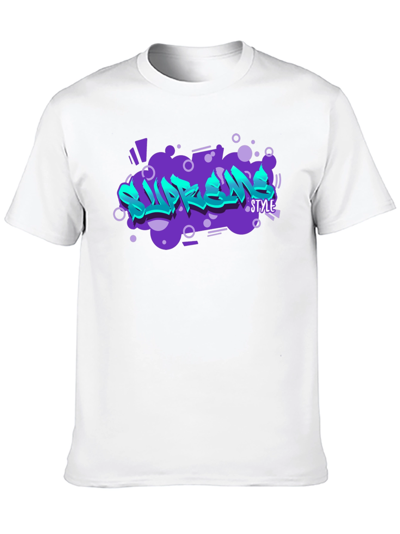 Supreme Style Graphic Print Black T-Shirt