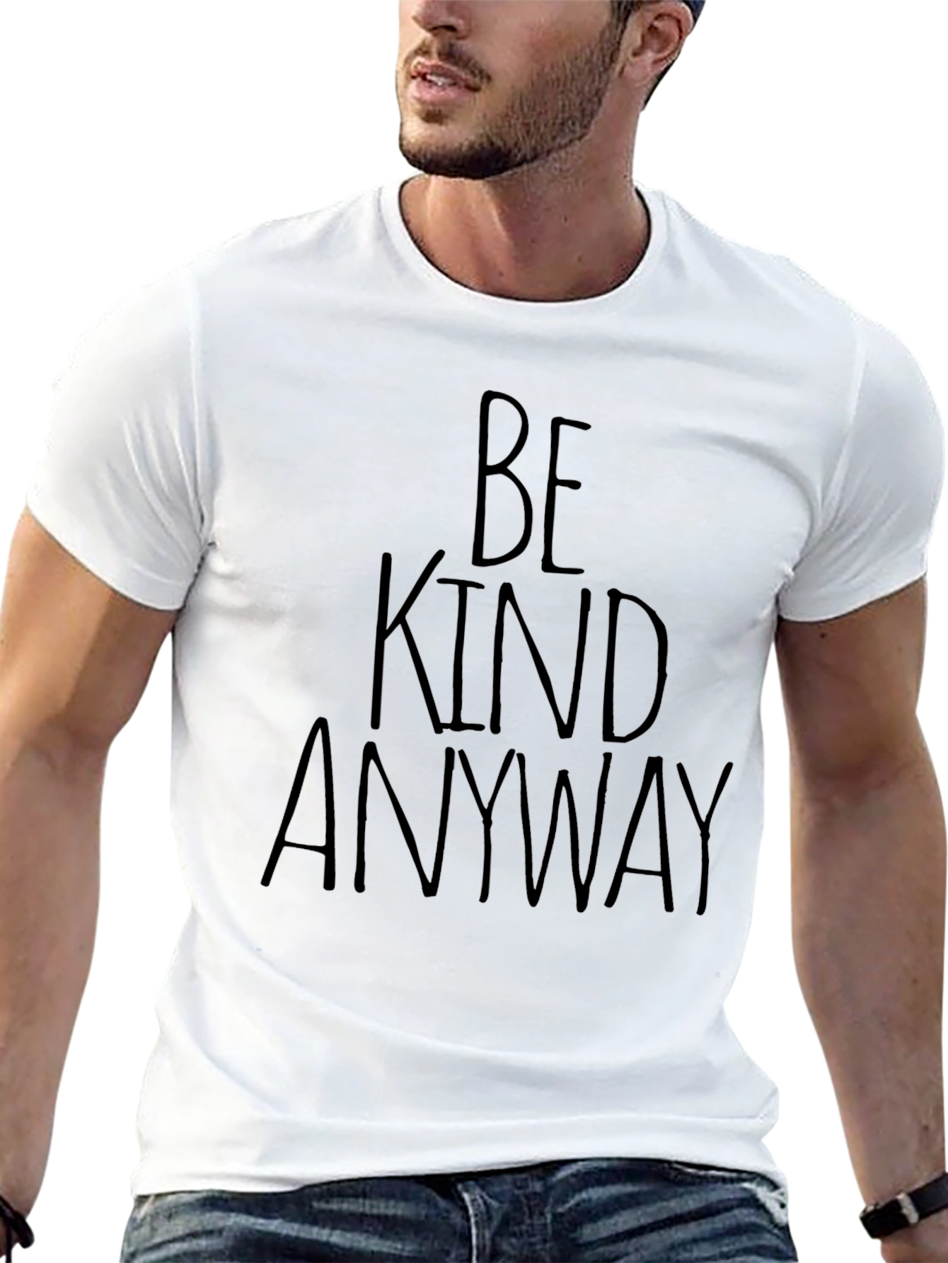 Be Kind Anyway Black Graphic Tee