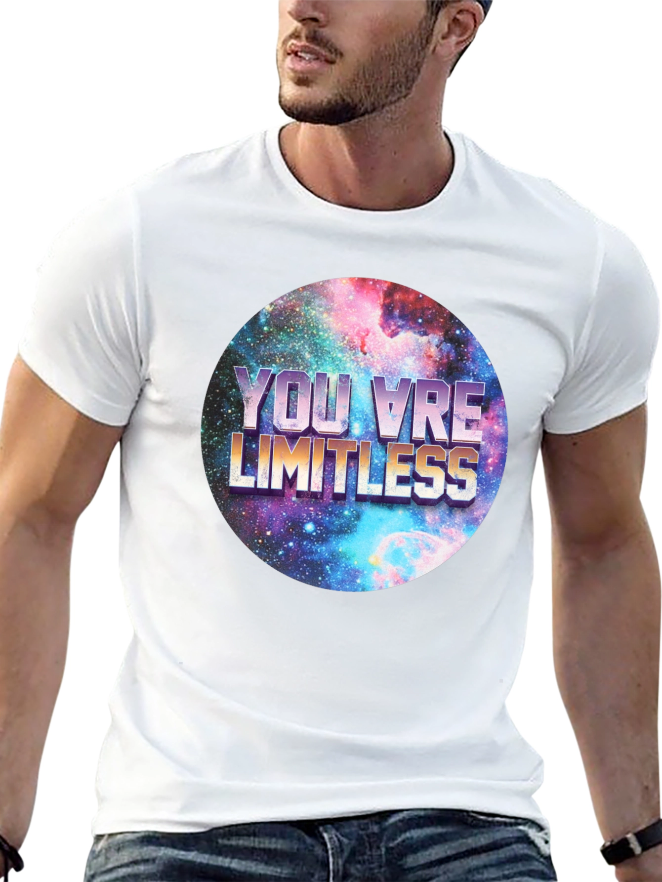 Limitless Galaxy Graphic Tee - Mens Black T-Shirt
