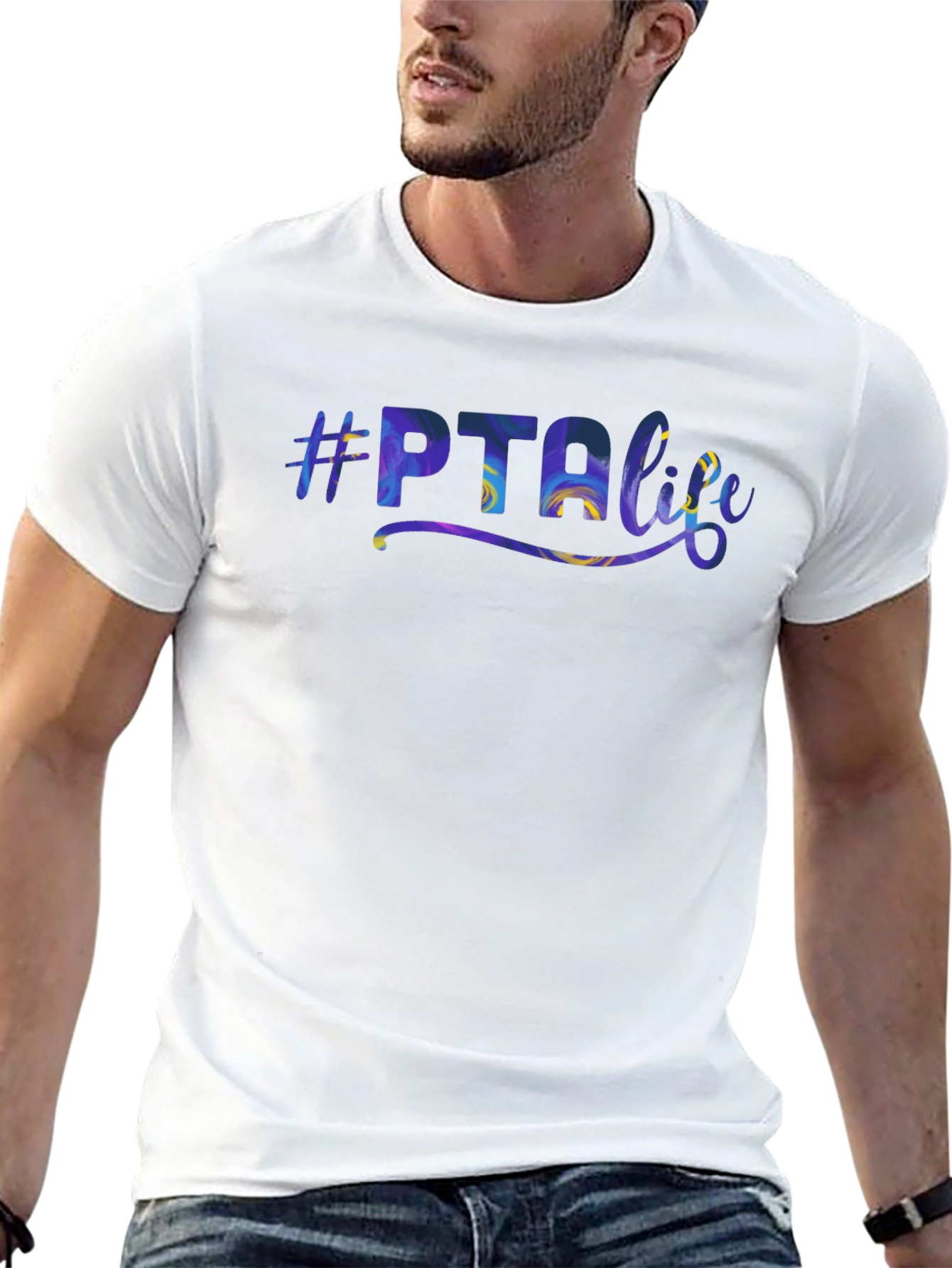 #PTA Life Graphic T-Shirt - Black Casual Tee