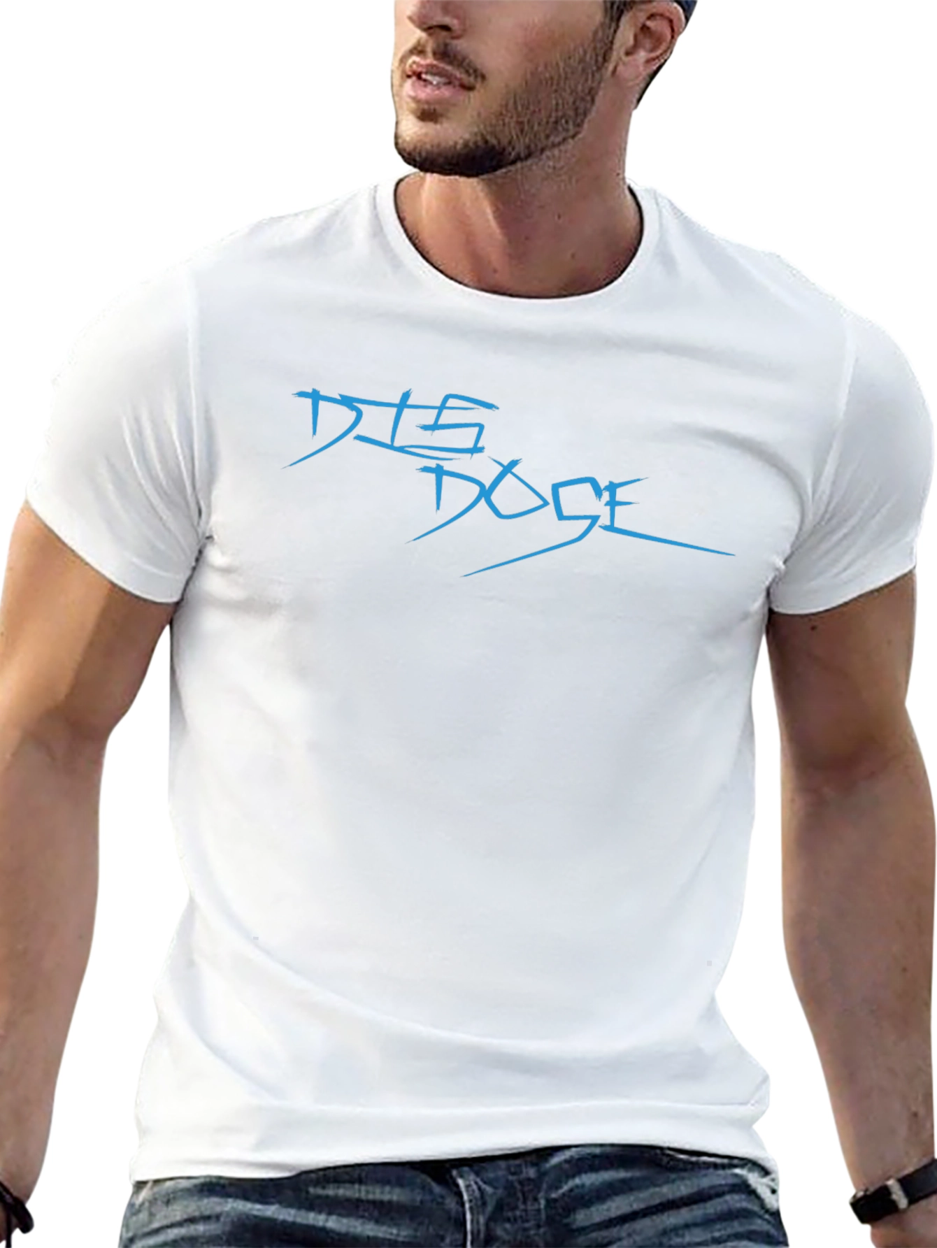 DTS Dose Black T-Shirt: Modern Graphic Tee