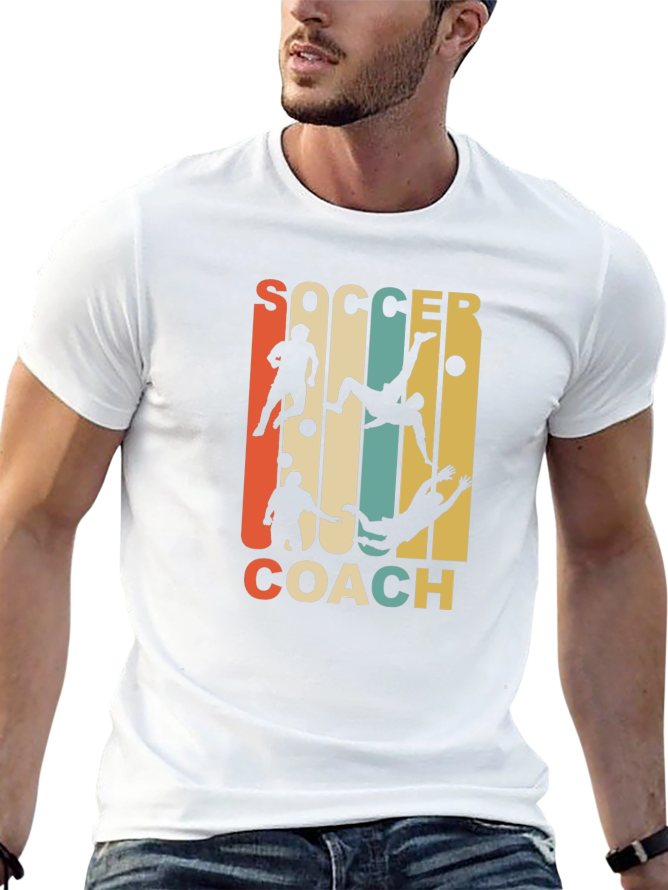 Soccer Coach Graphic Tee - Retro Style