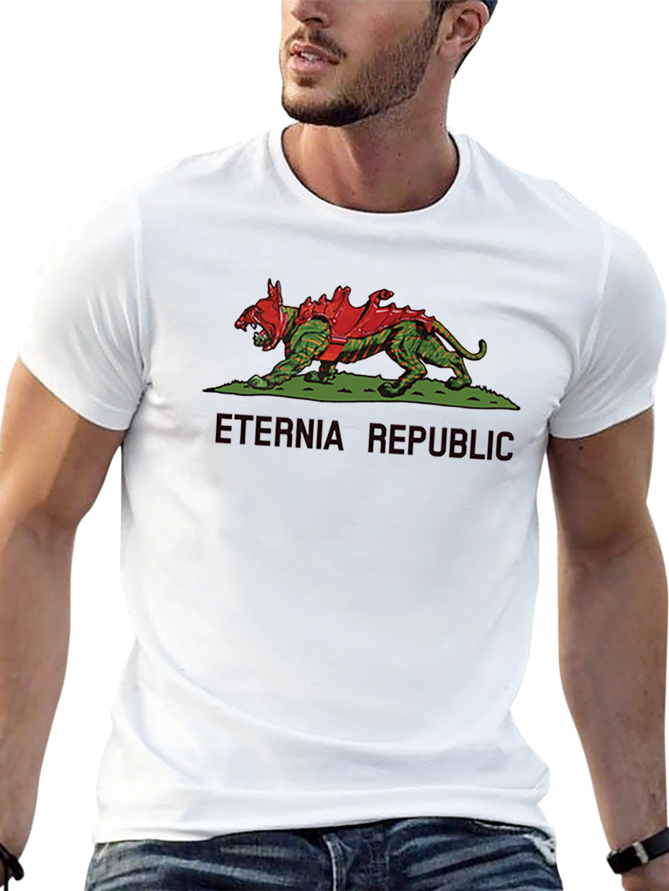 Eternia Republic Graphic Tee - Battlecat Tribute T-Shirt