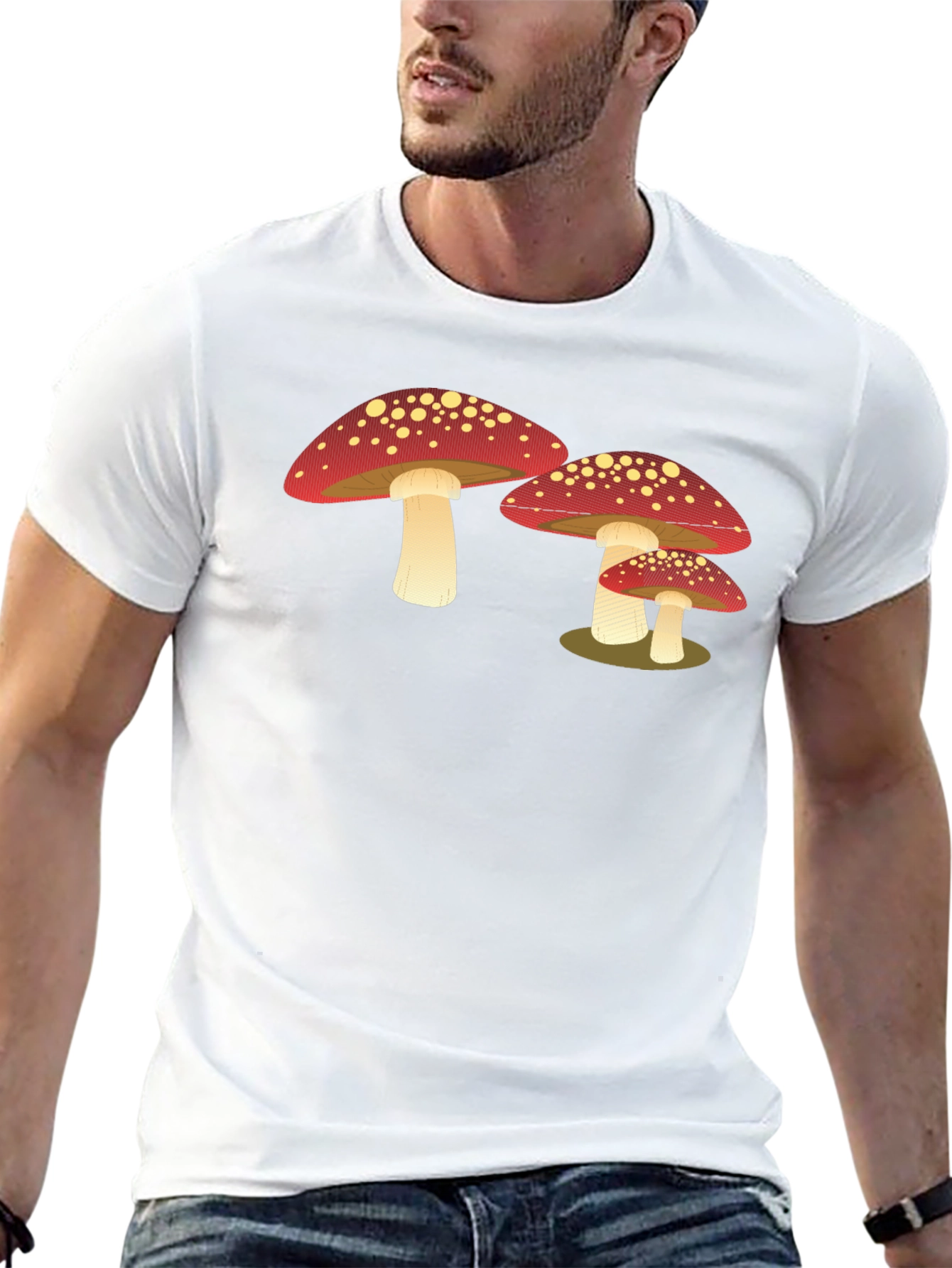Mushroom Graphic T-Shirt - Cool Casual Tee
