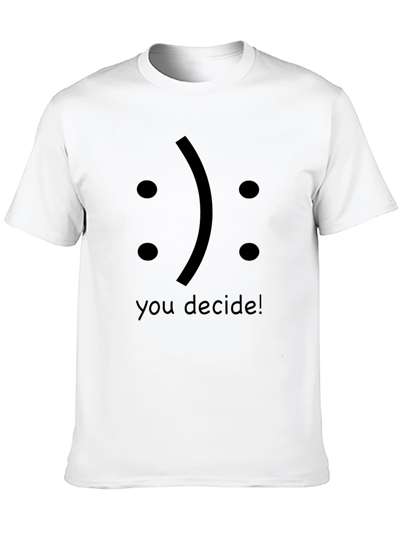 Decide! Graphic T-Shirt Mens Crew Neck Tee