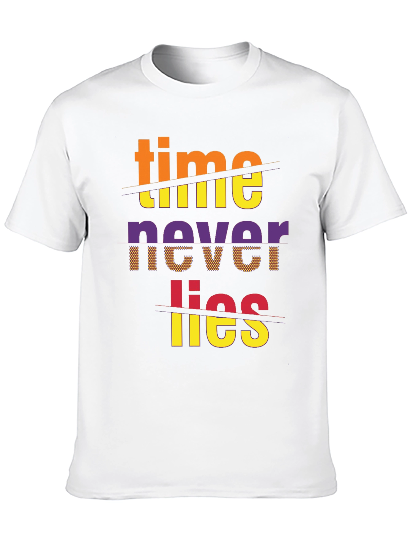 Time Never Lies Graphic Print T-Shirt