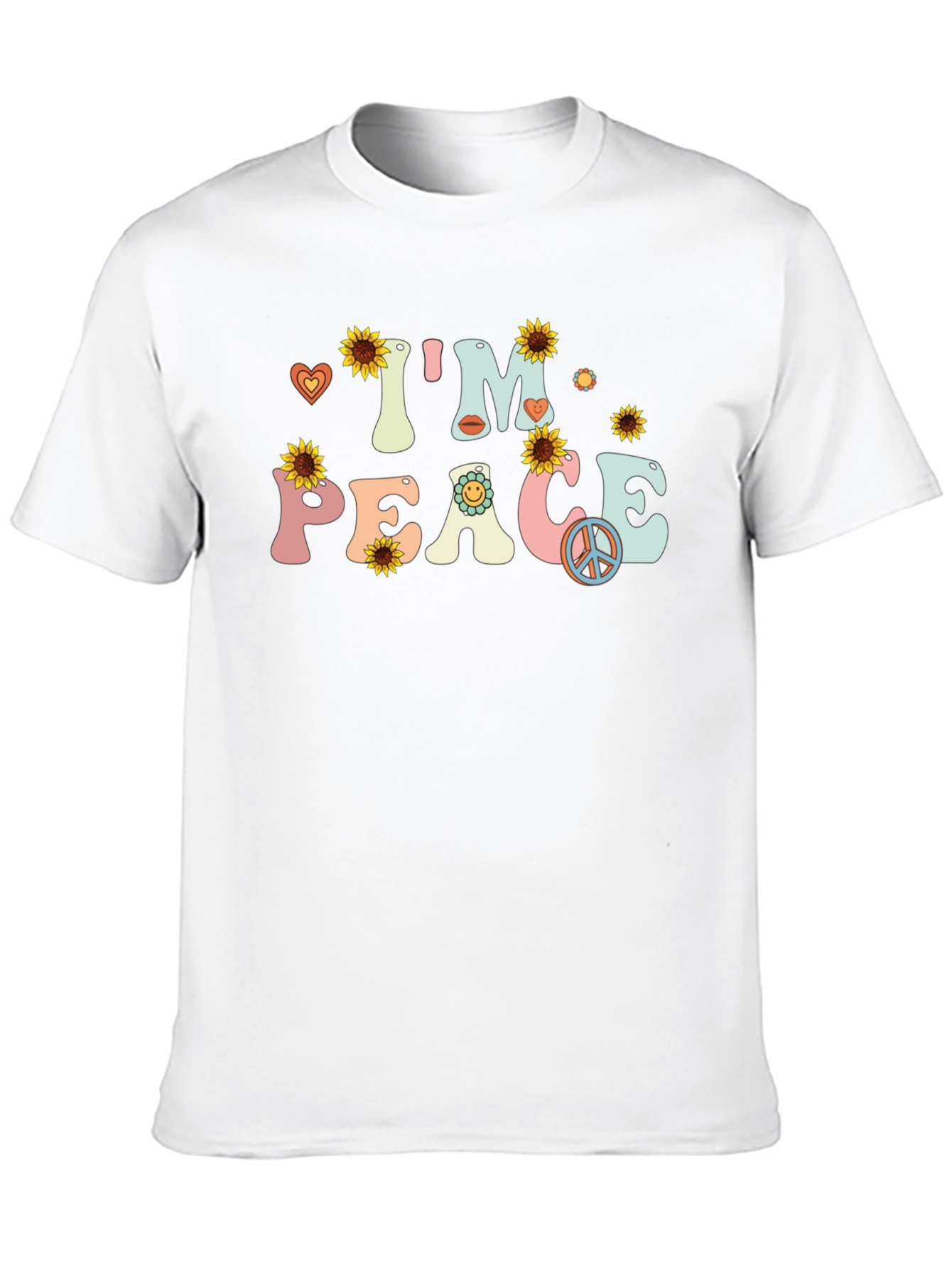 Im Peace Sunflower Graphic T-Shirt