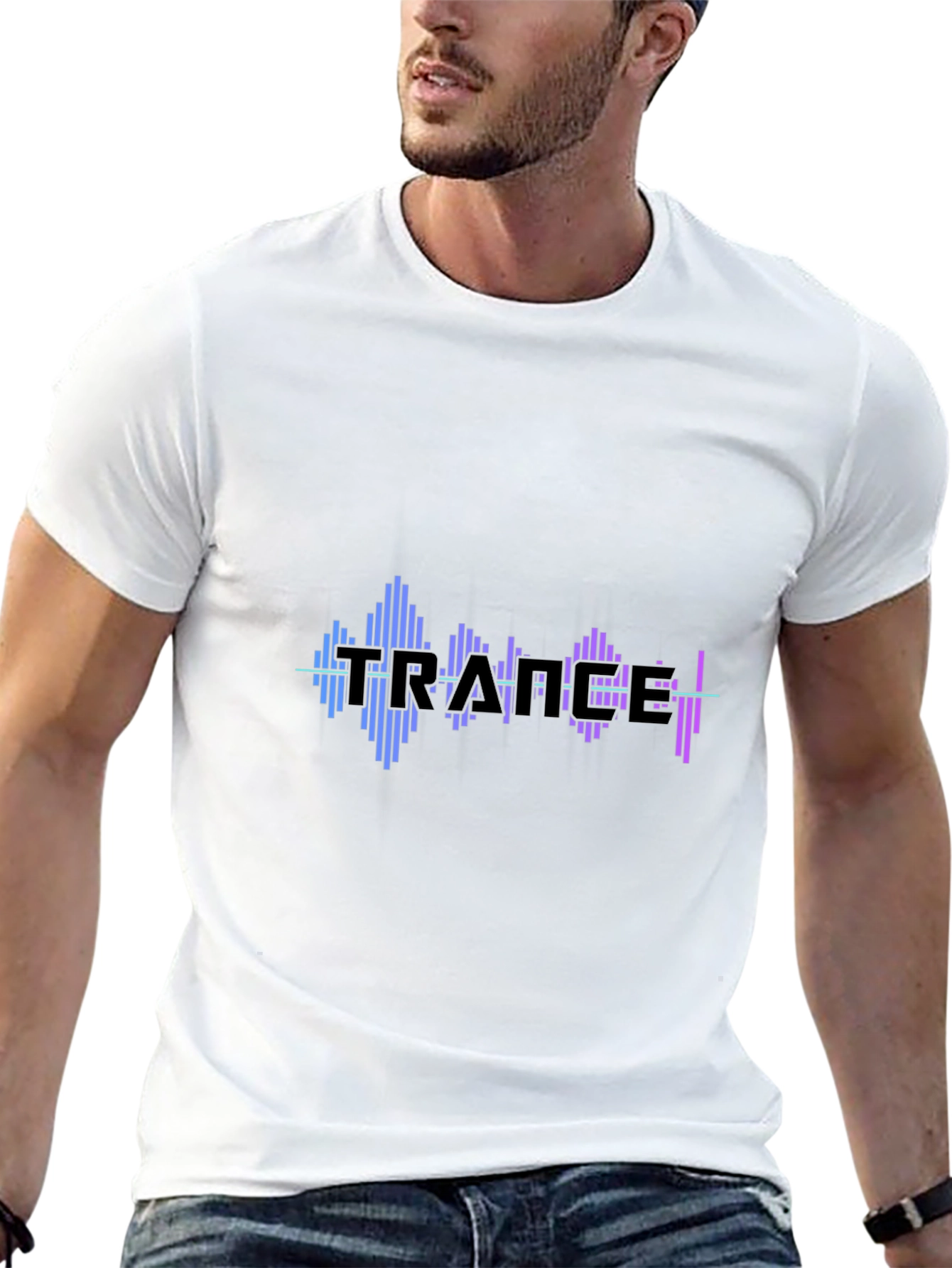 Trance Music Graphic Black T-Shirt