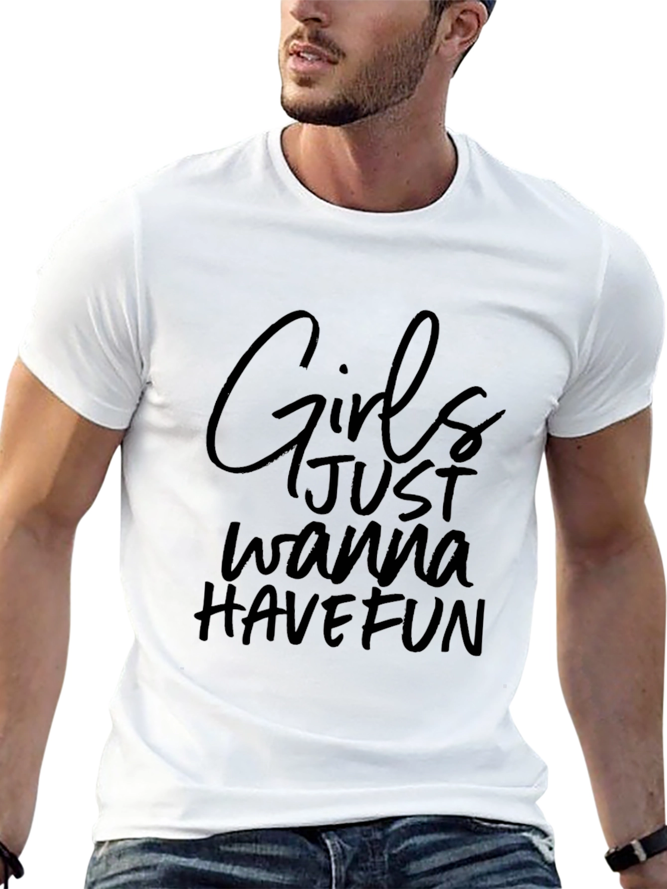 Girls Wanna Have Fun Black Graphic Tee