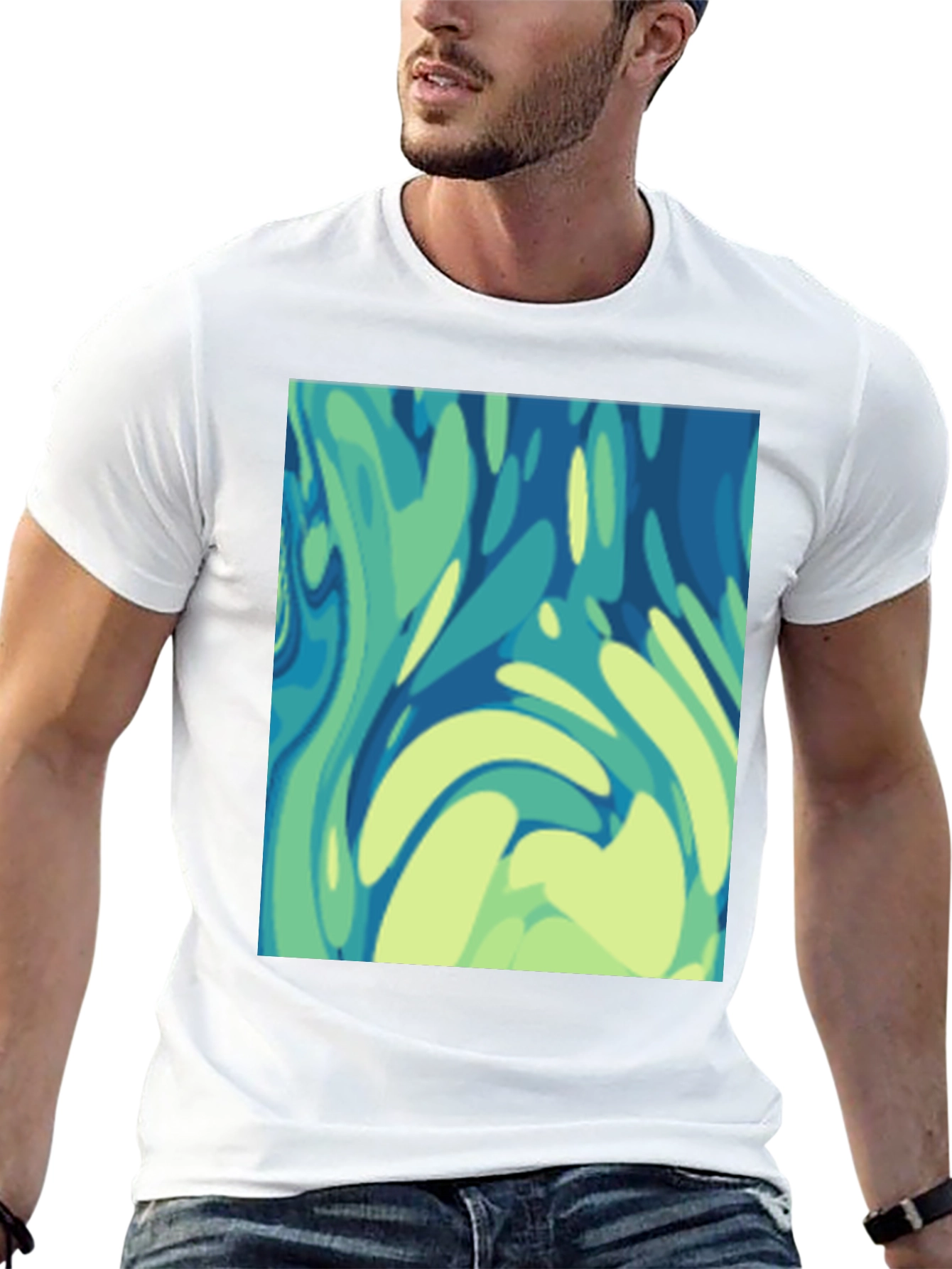 Abstract Art Graphic Tee - Modern Style
