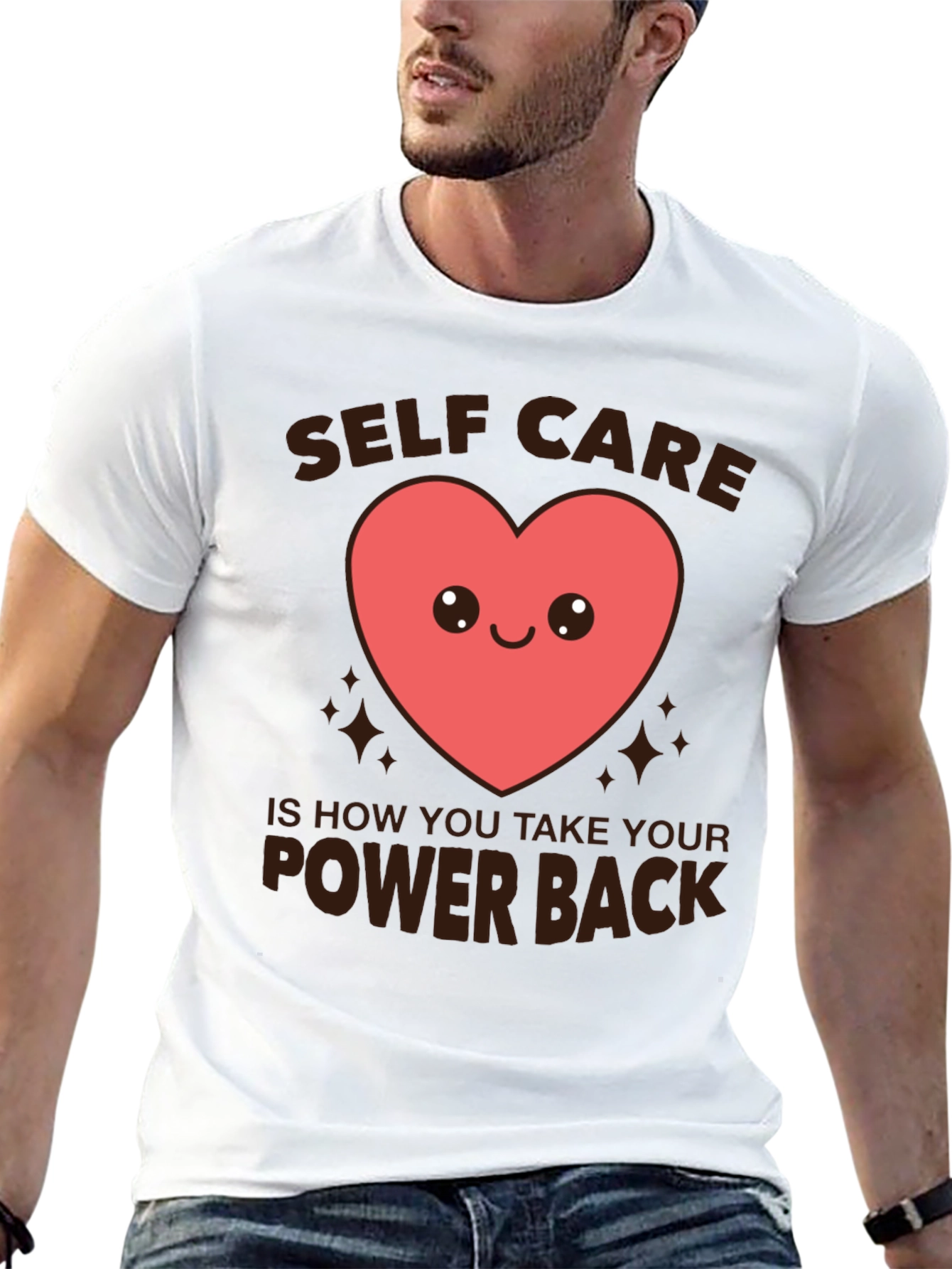 Self Care Heart Graphic T-Shirt