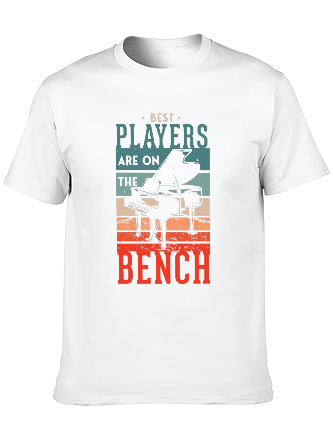 Piano Player Graphic T-Shirt: Best Players on the Bench