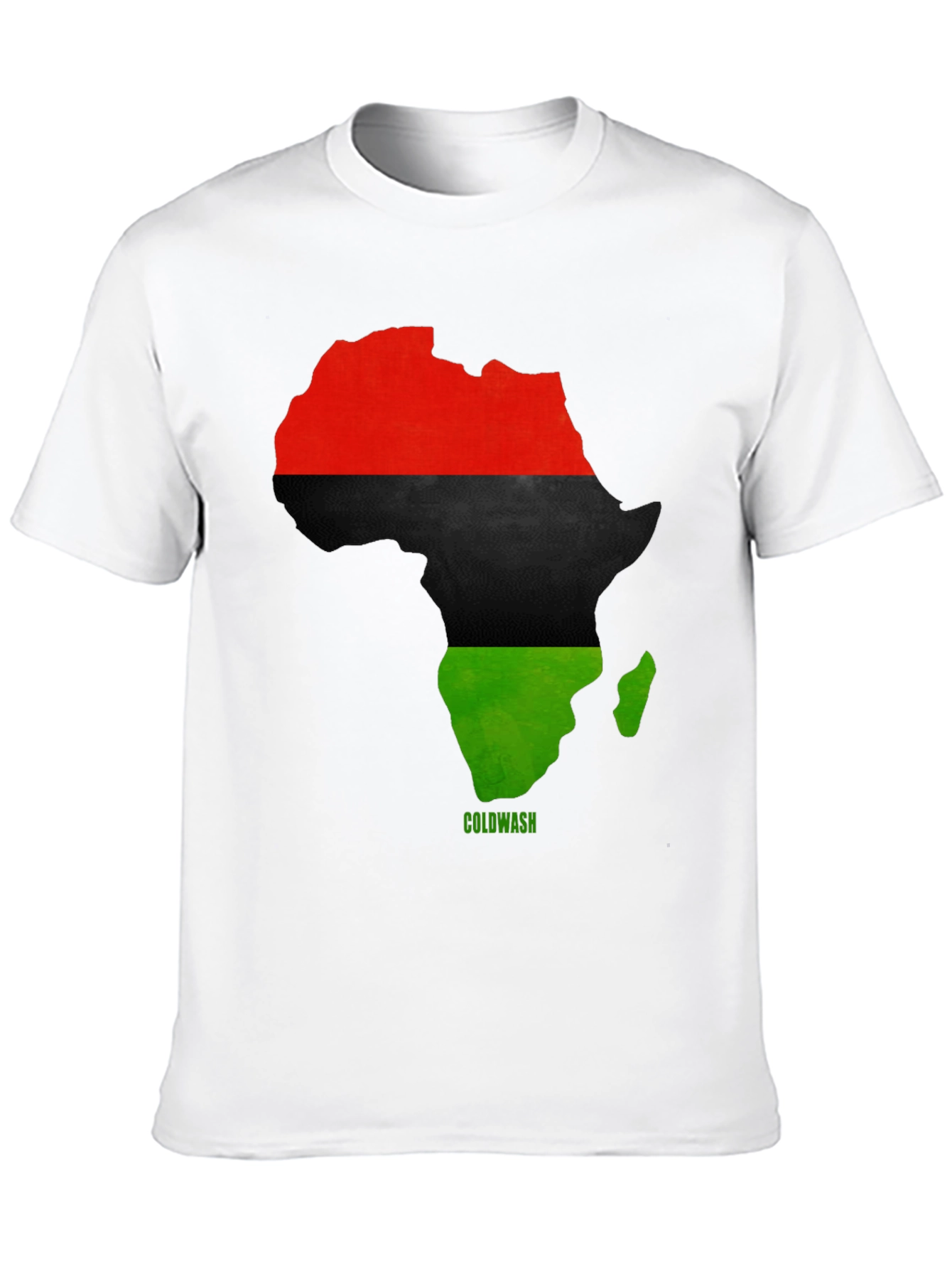 Africa Map T-Shirt - Red Black Green Pride