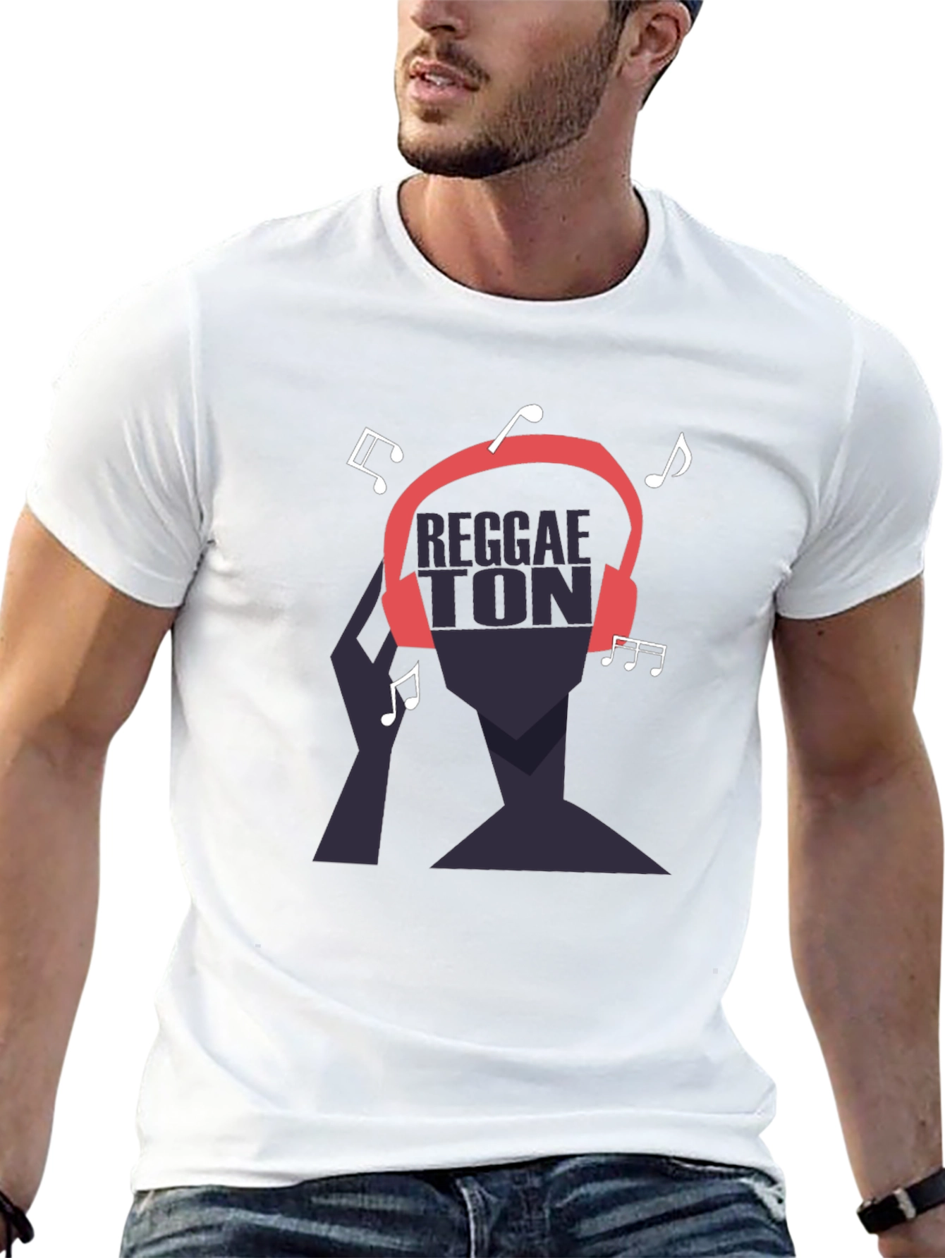 Reggaeton Music Headphone T-Shirt