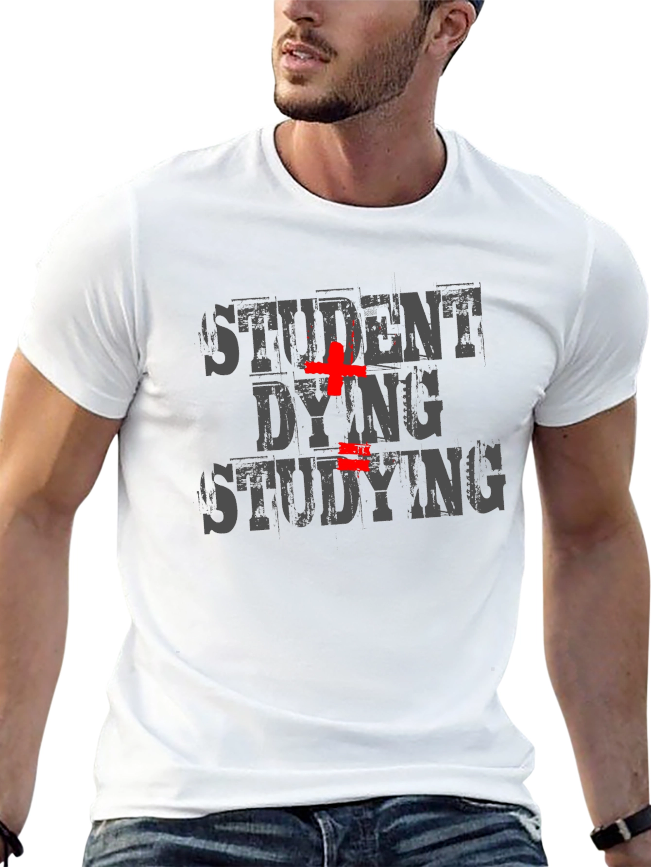 Student Dying Studying Graphic Tee