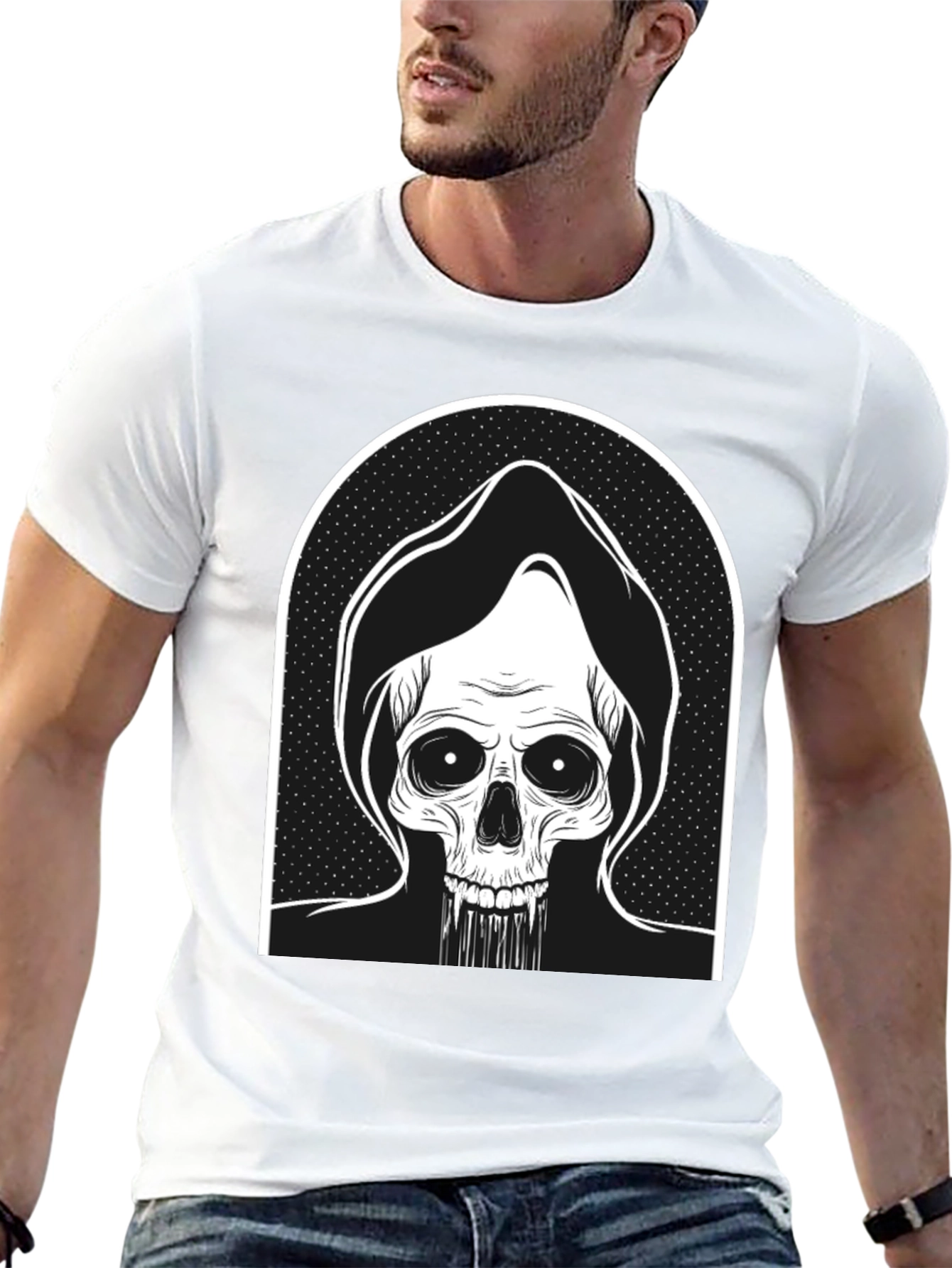 Grim Reaper Graphic Tee - Black