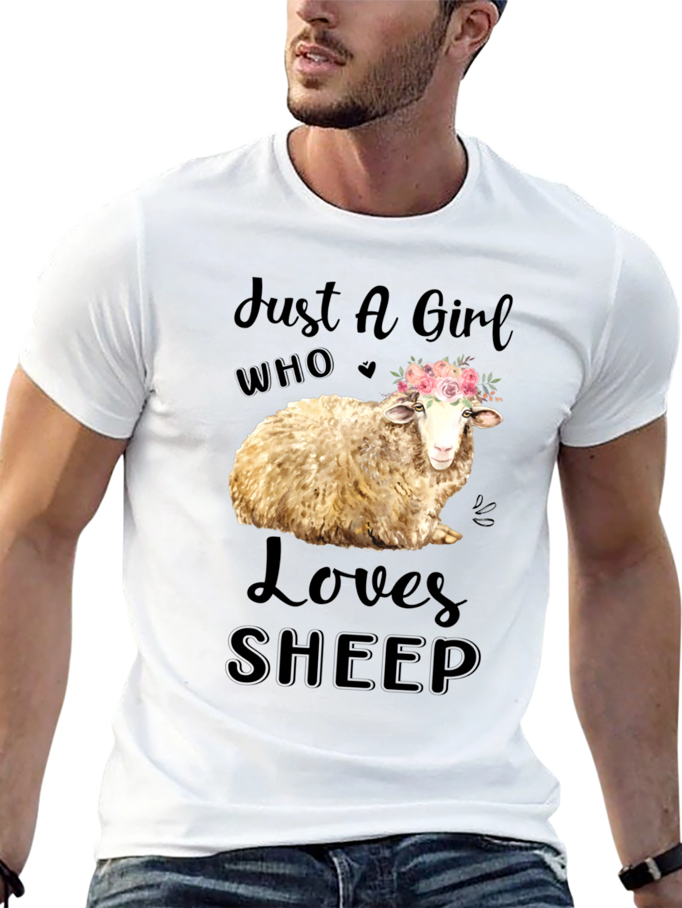 Just A Girl Who Loves Sheep T-Shirt