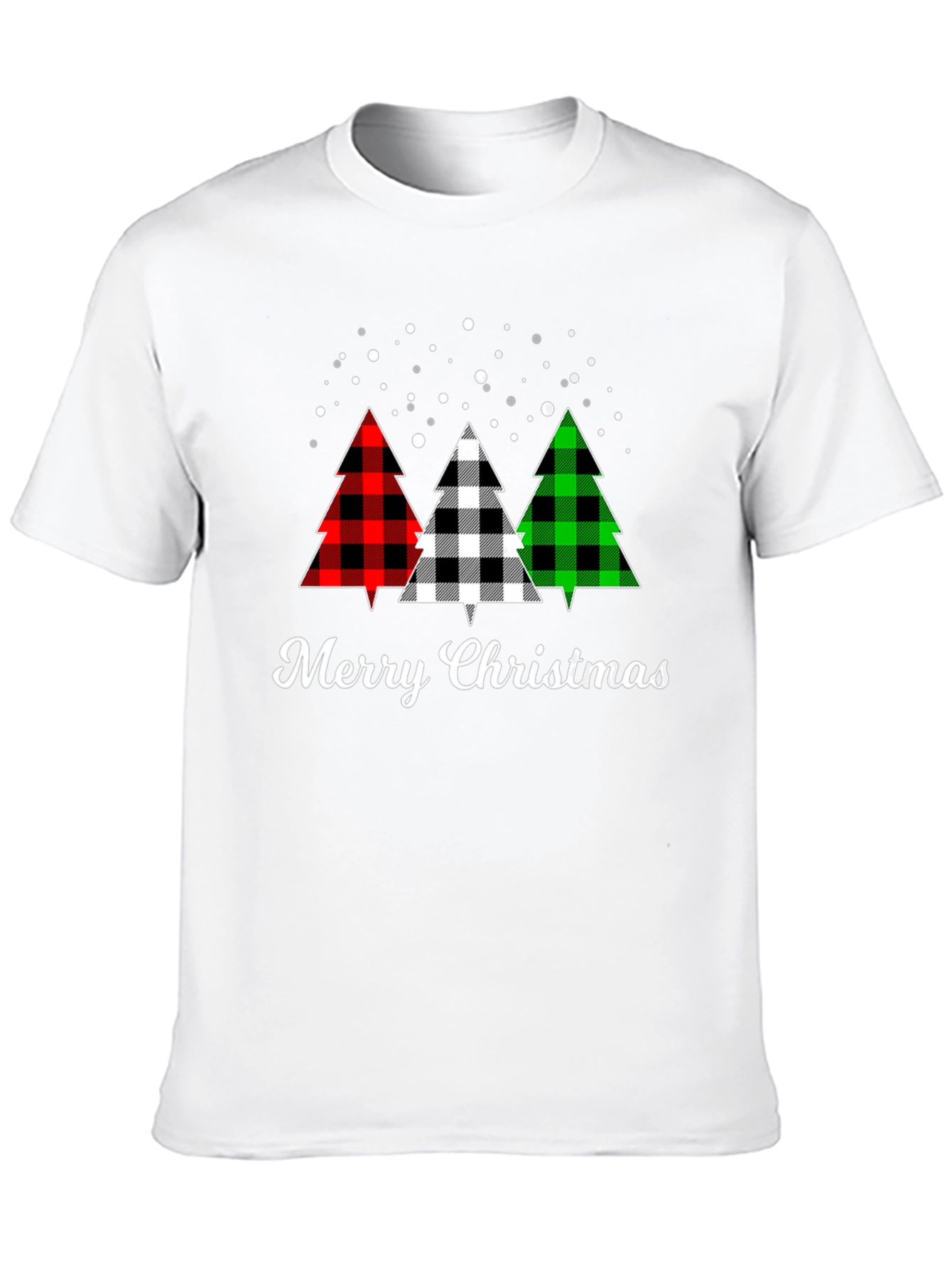 Merry Christmas Buffalo Plaid Tree T-Shirt