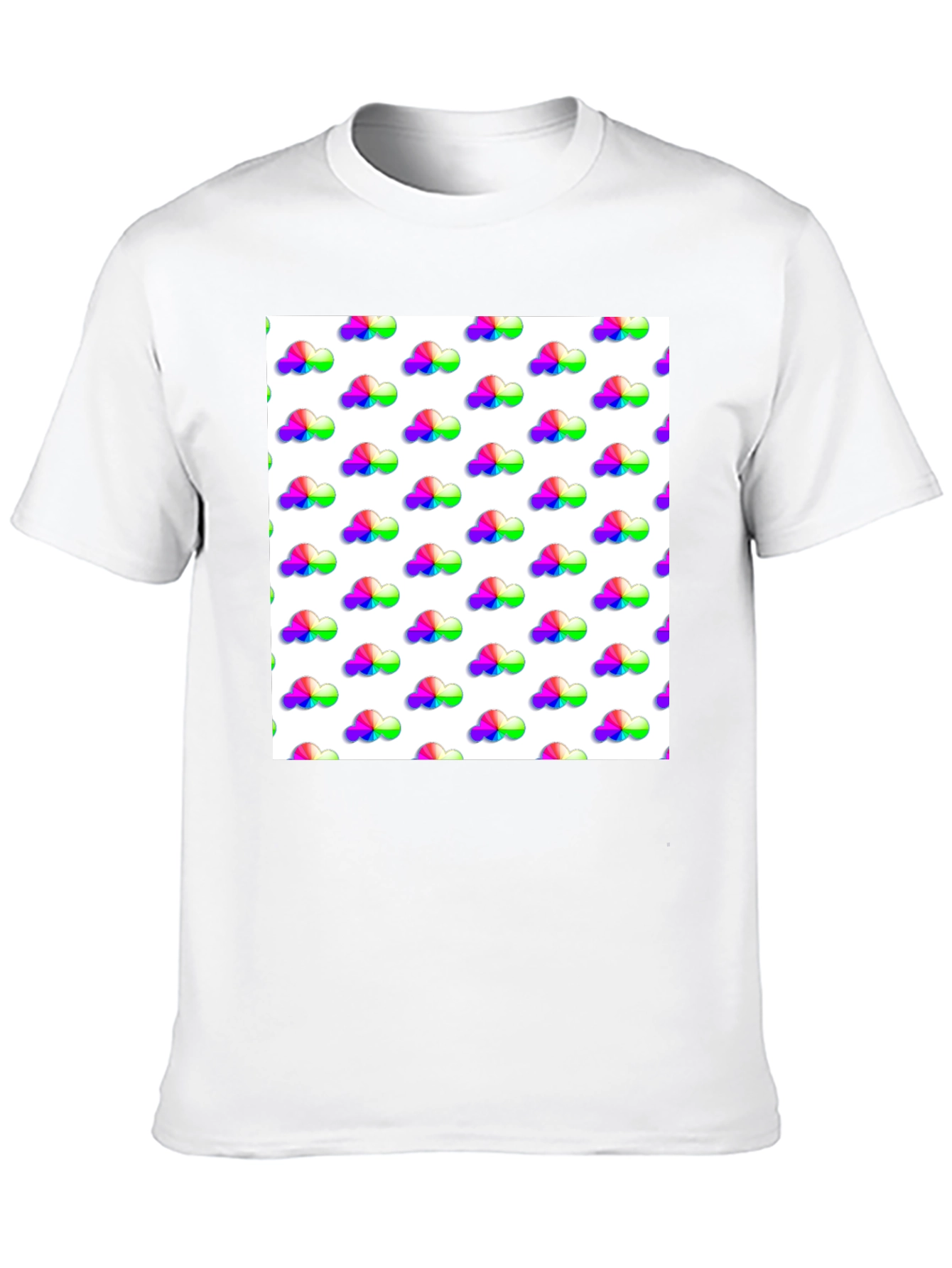 Colorful Cloud Pattern T-Shirt