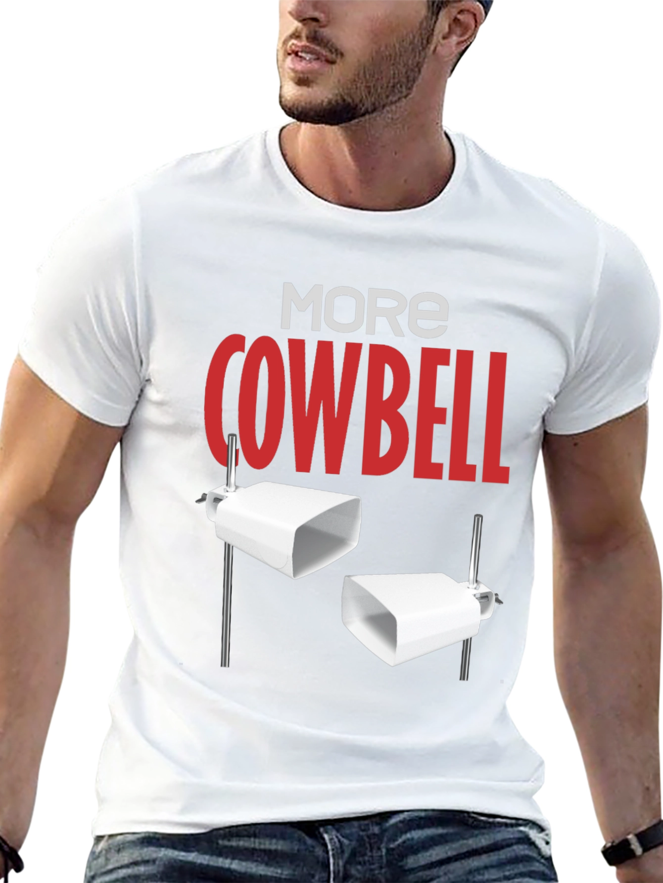 More Cowbell Black Graphic T-Shirt