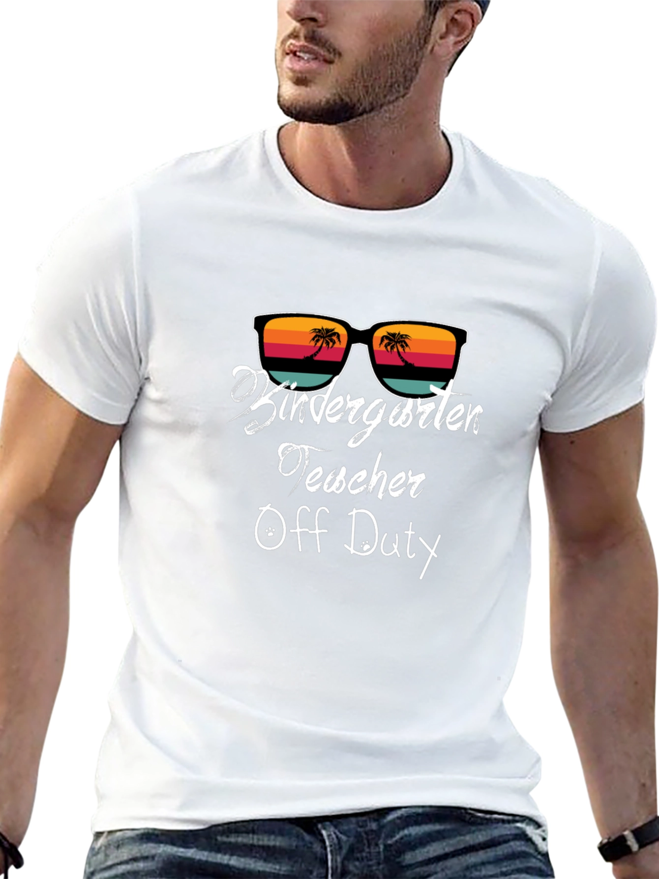 Kindergarten Teacher Off Duty Black T-Shirt