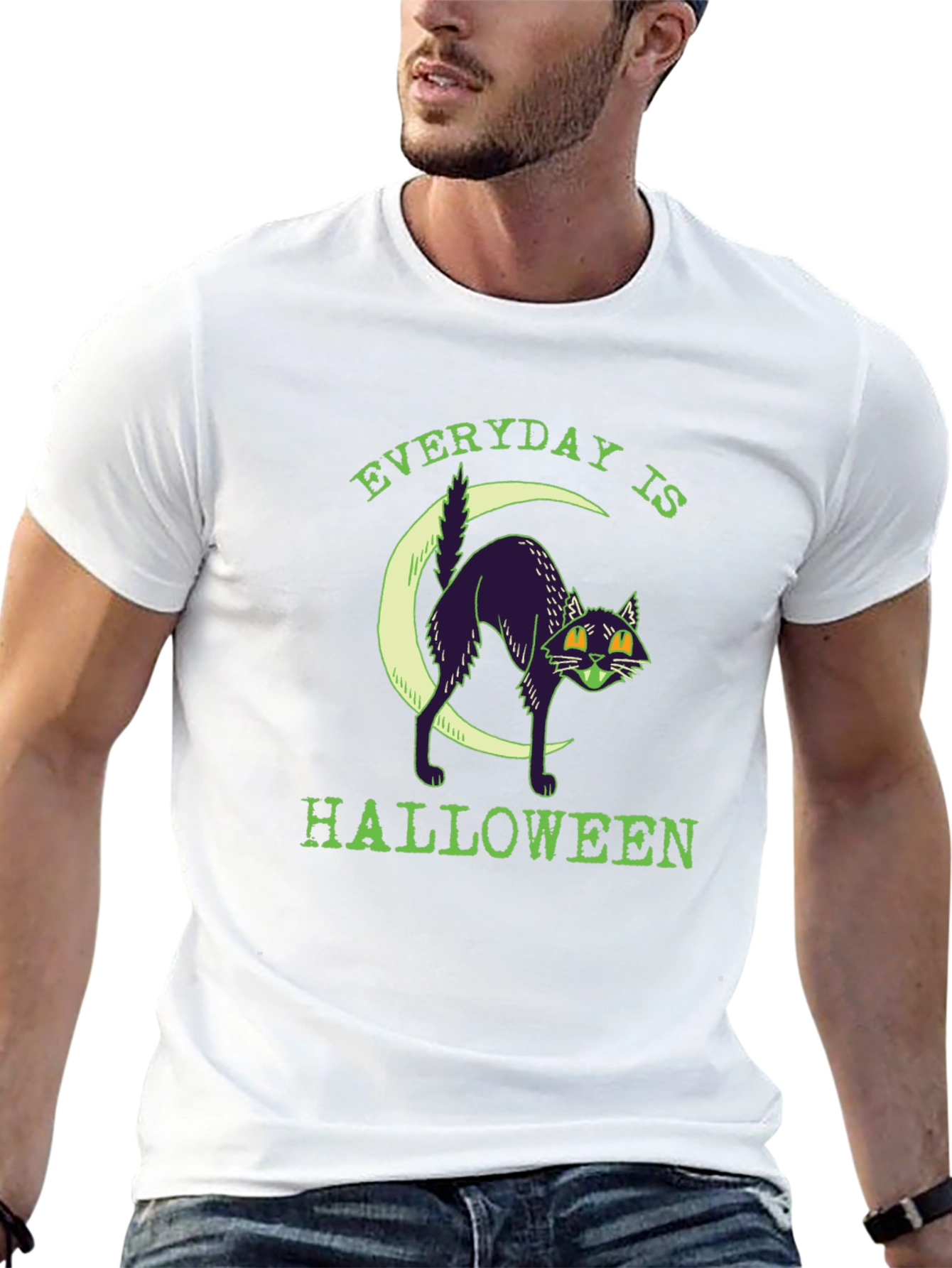 Everyday is Halloween Black Cat T-Shirt