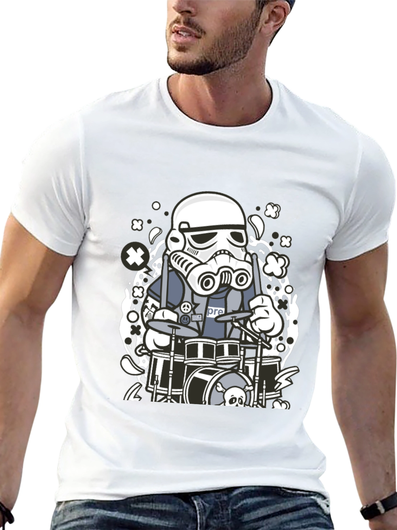 Stormtrooper Drummer Graphic T-Shirt