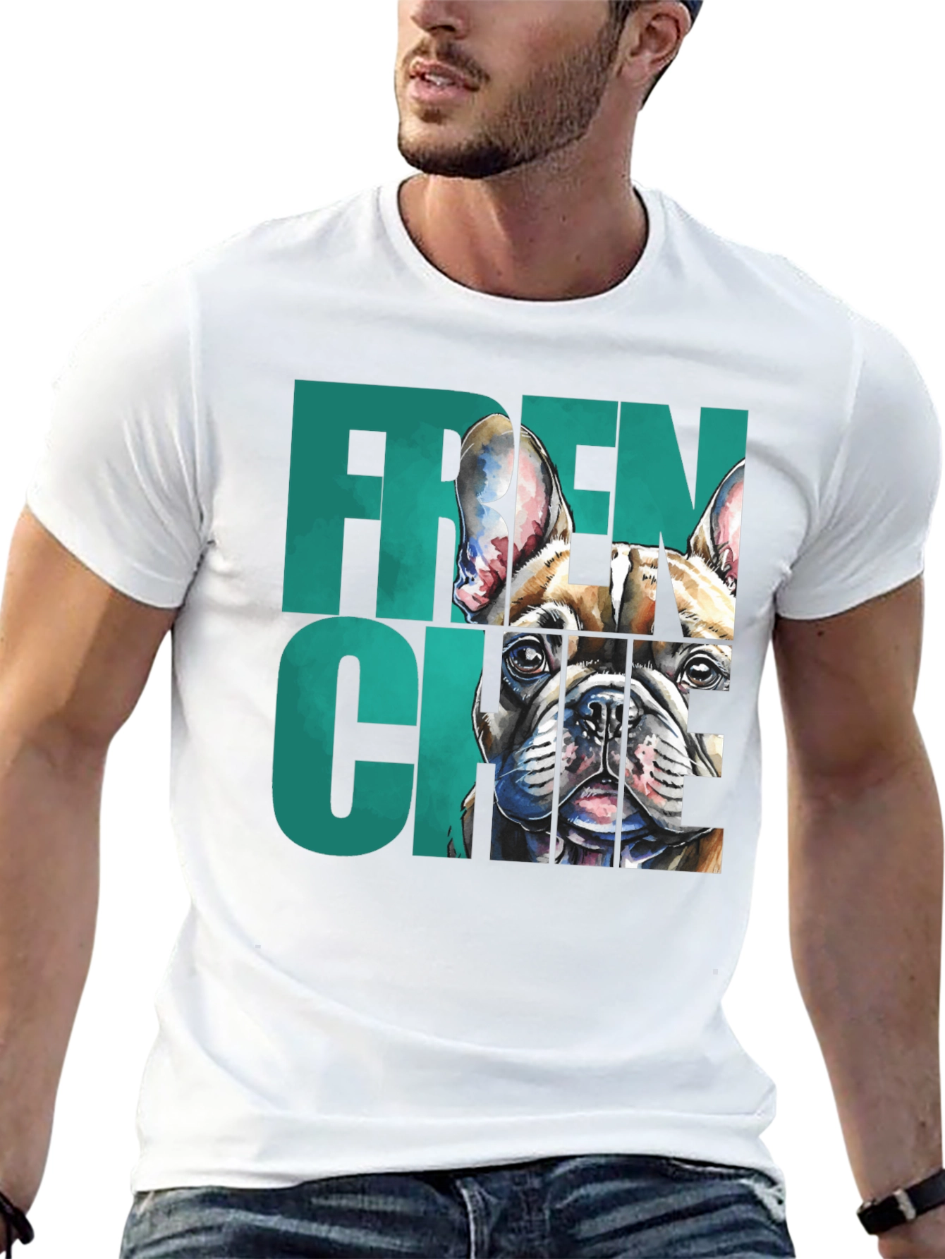 French Bulldog Graphic Tee - Unisex Black Shirt