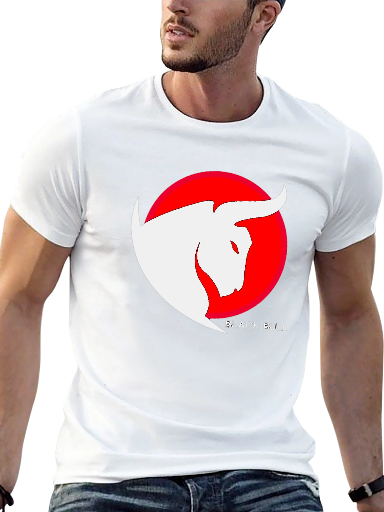 Black Bull Graphic Tee - Stylish Mens T-Shirt