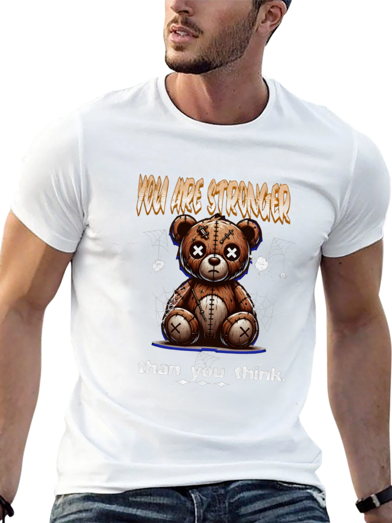 Motivational Teddy Bear Graphic Tee