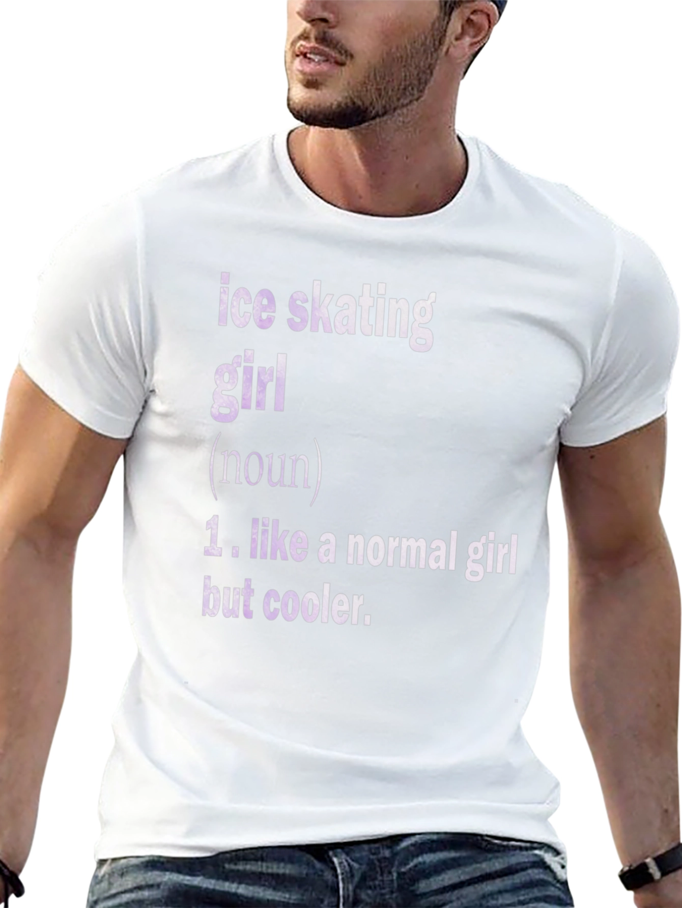 Ice Skating Girl Definition Black T-Shirt