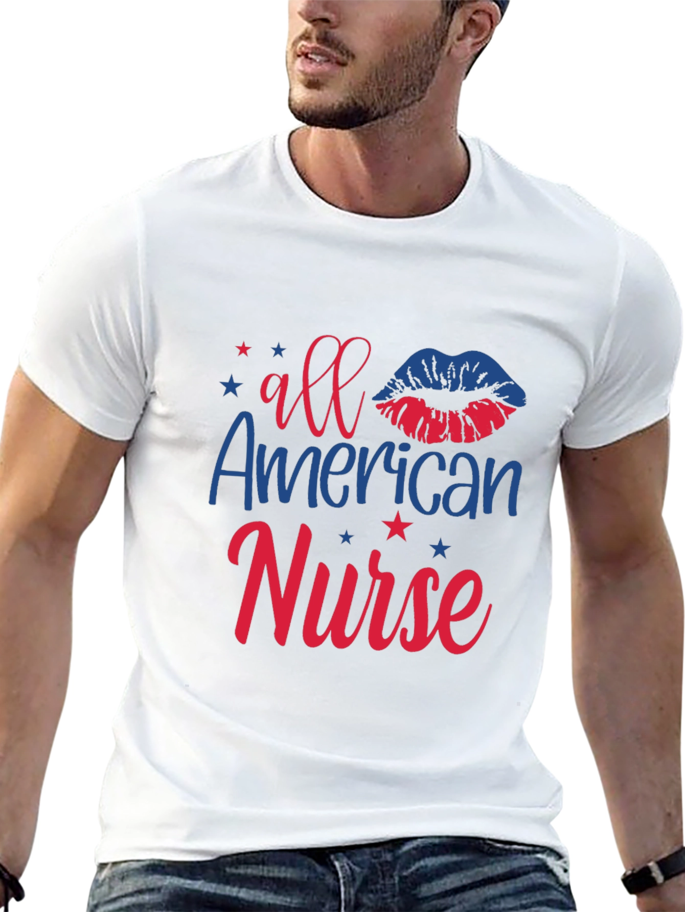 All American Nurse Patriotic T-Shirt