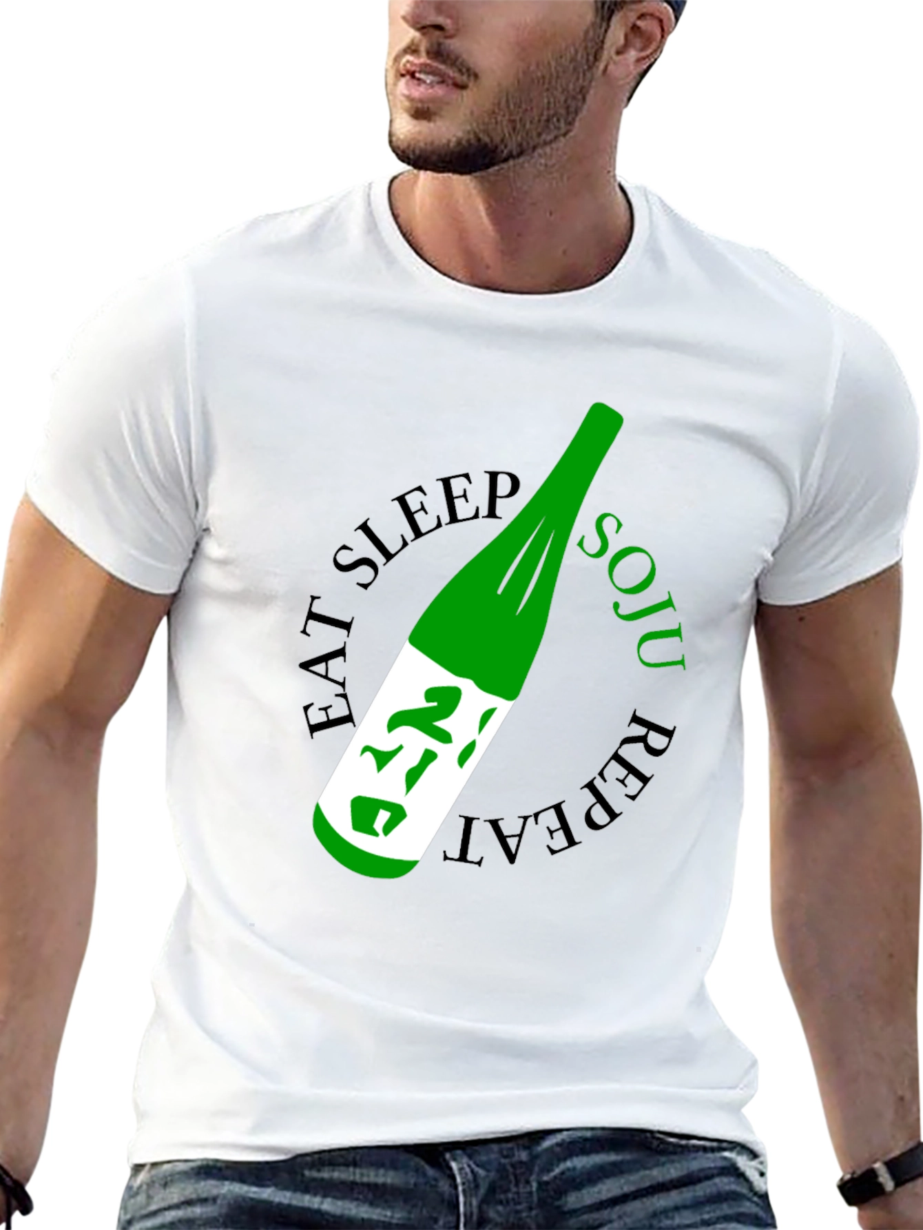 Eat Sleep Soju Repeat Graphic Tee