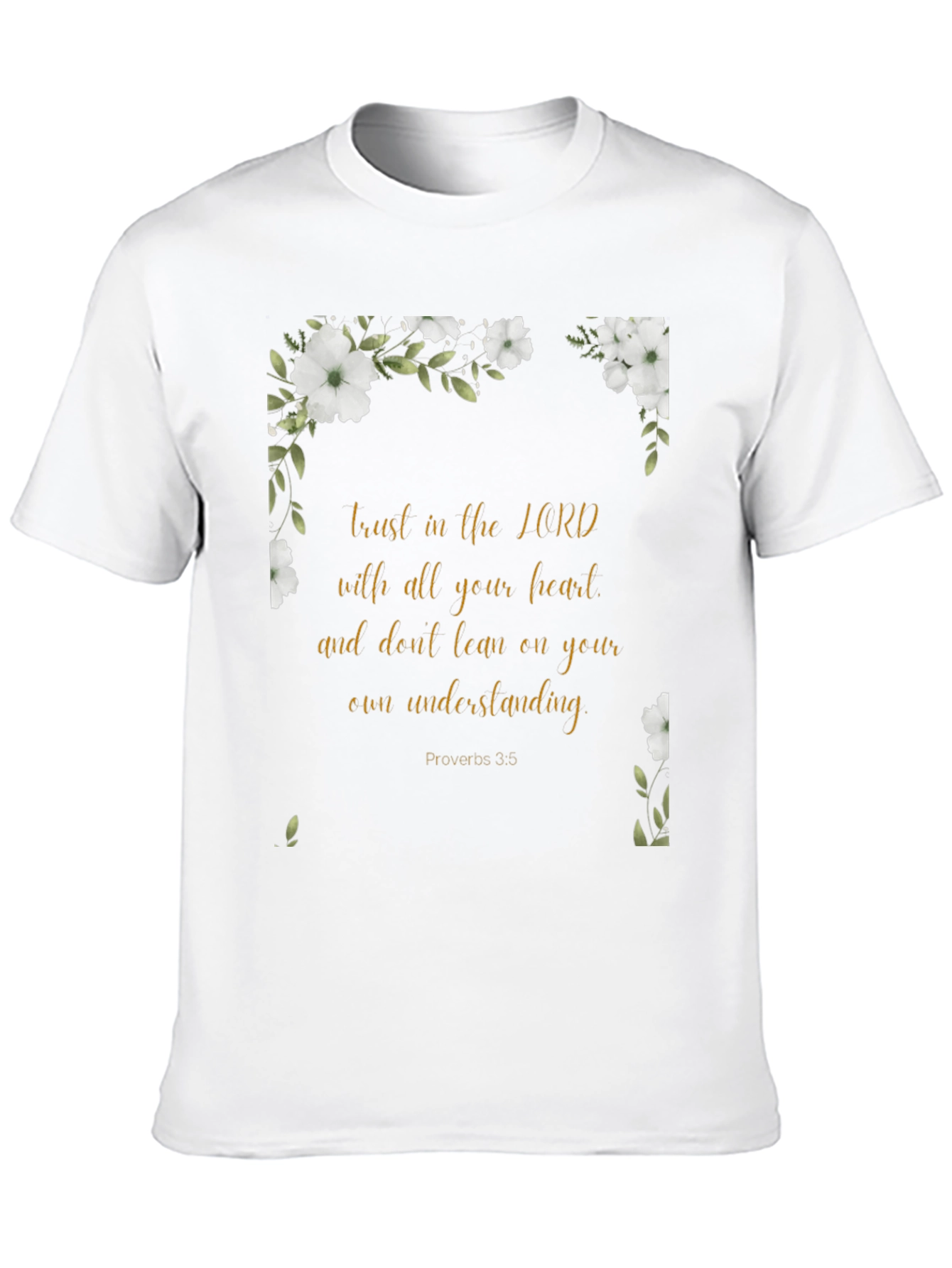 Faith-Inspired Floral T-Shirt