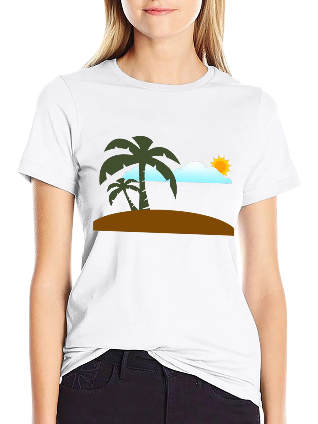 Tropical Beach Graphic T-Shirt - Vacation Vibes