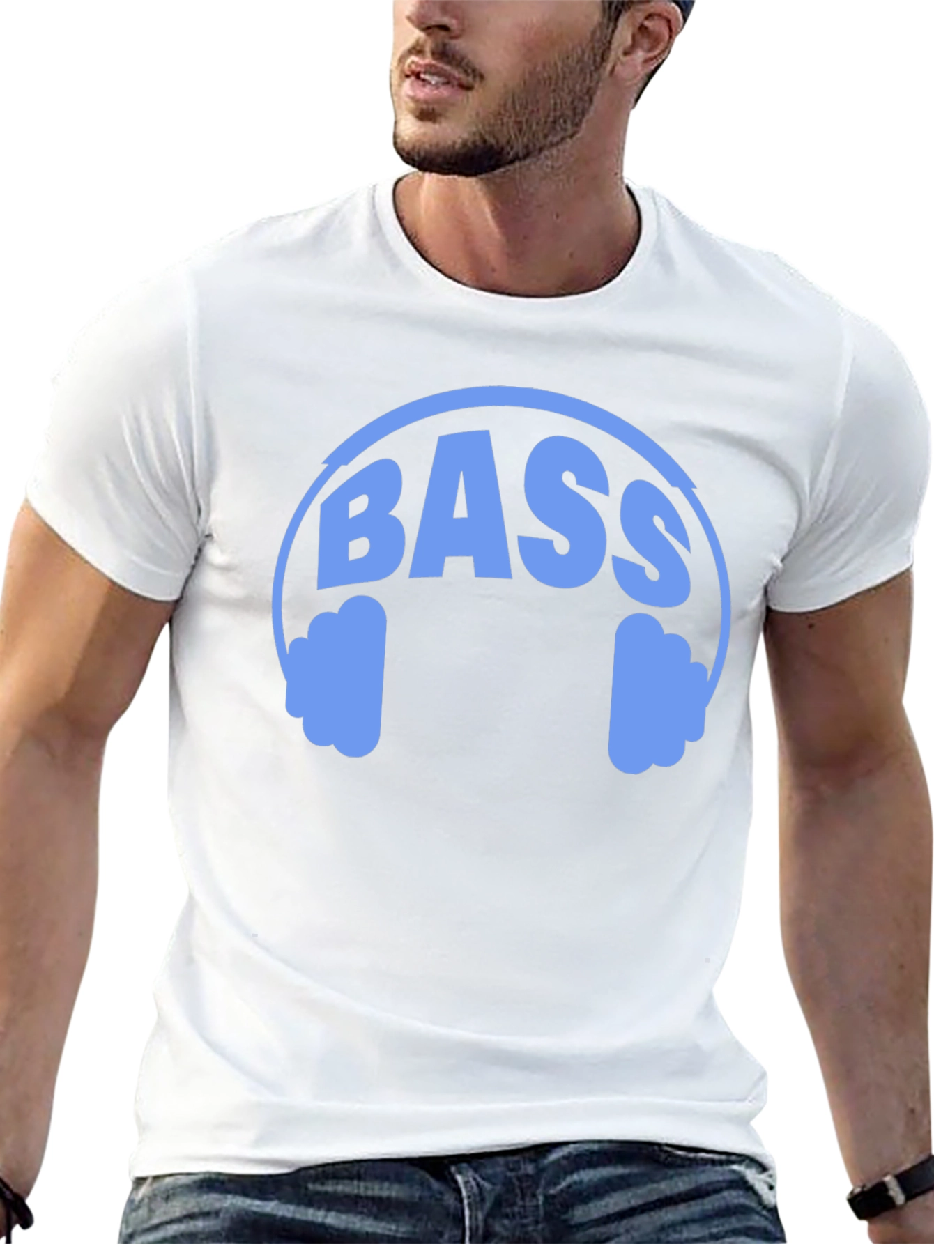 Bass Headphone Graphic T-Shirt - Music Lover Tee