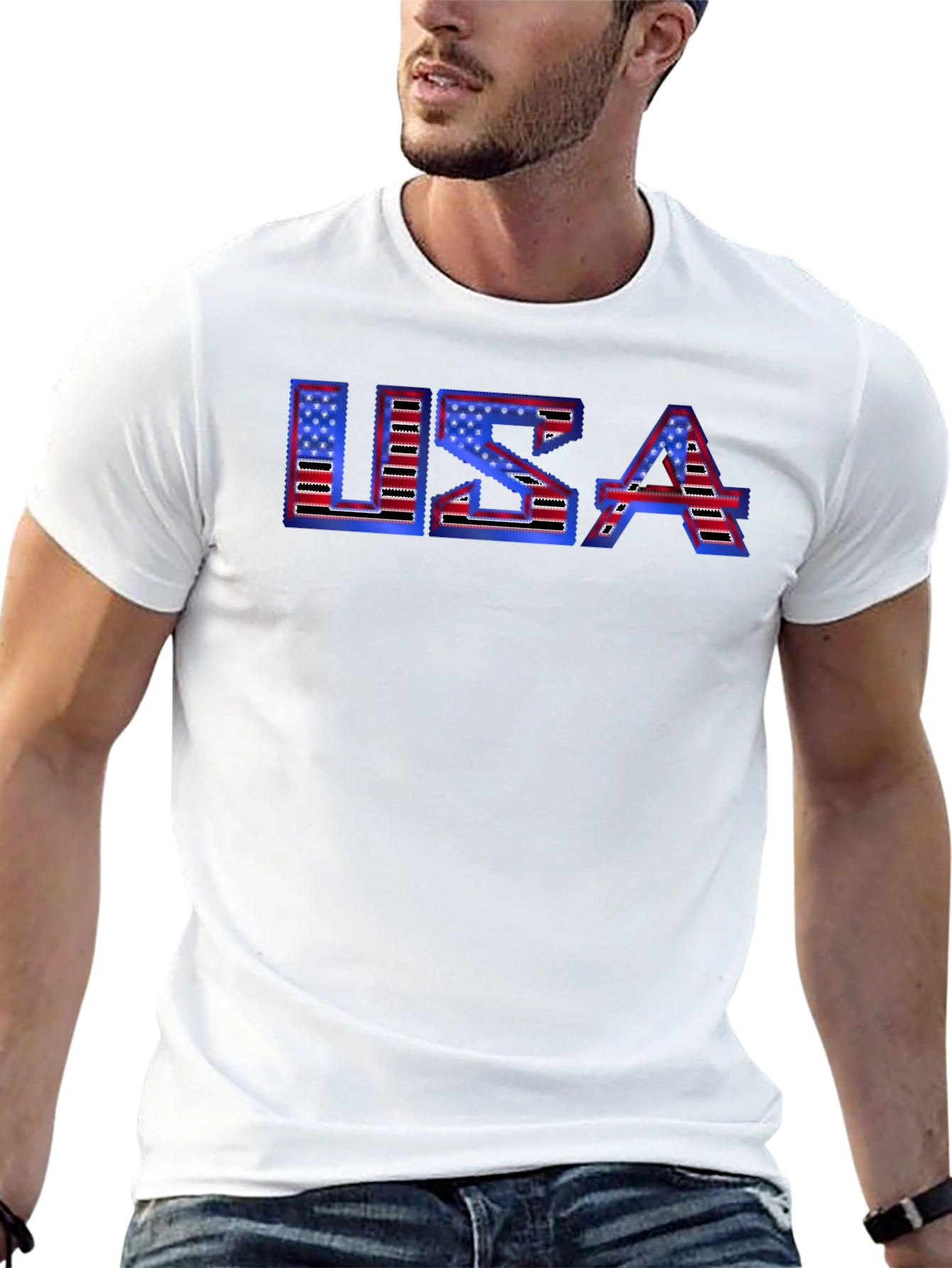 USA Flag T-Shirt - Patriotic Graphic Tee