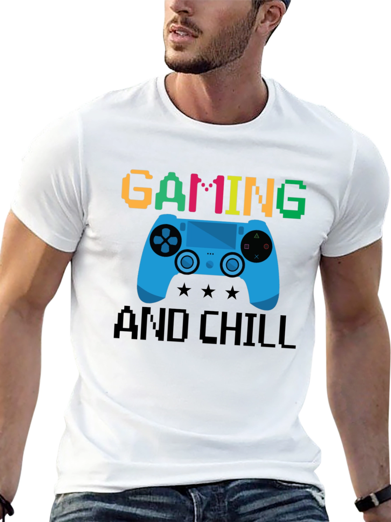 Gaming and Chill Graphic T-Shirt
