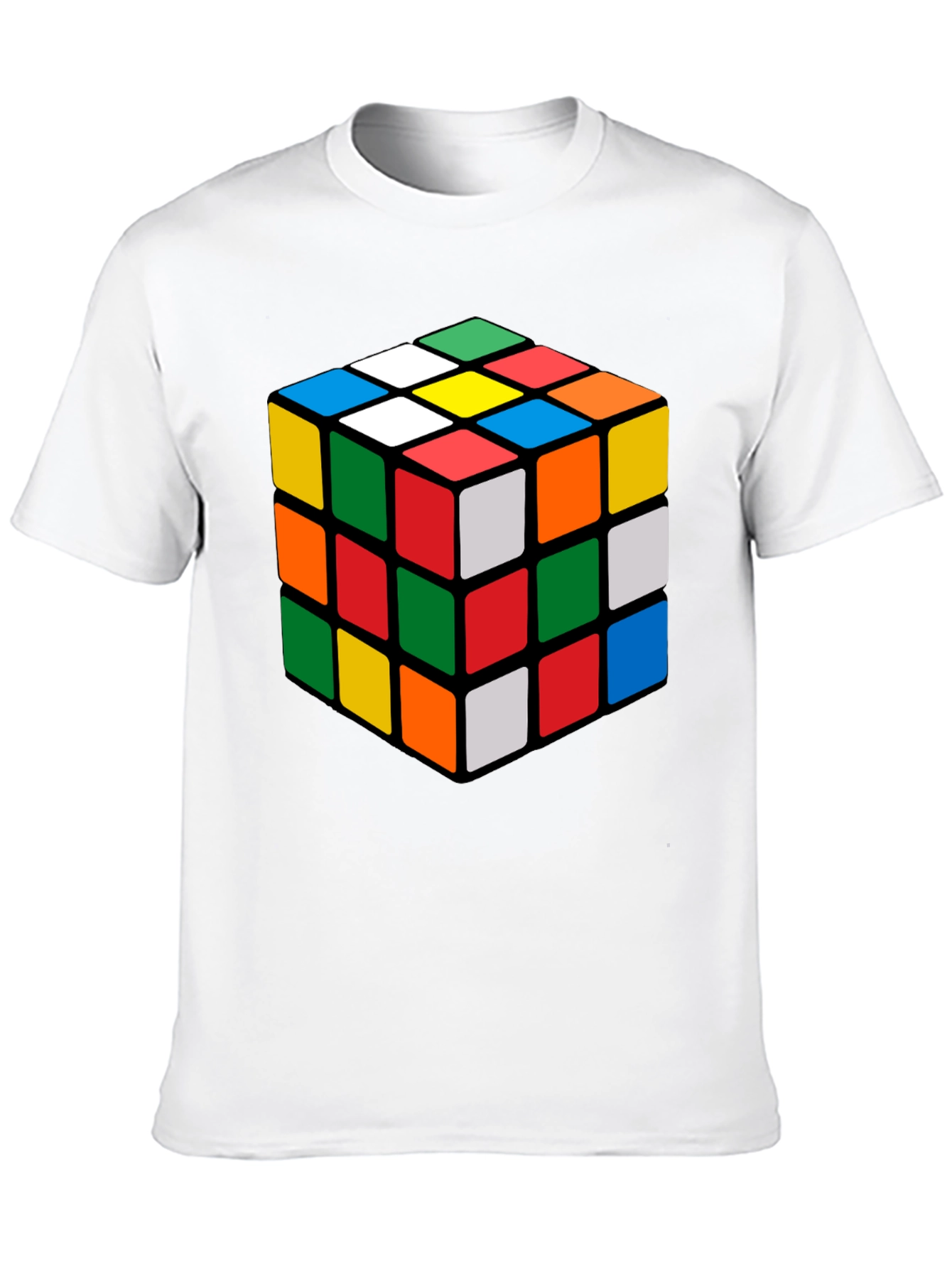 Rubiks Cube Graphic Tee - Classic Puzzle Design