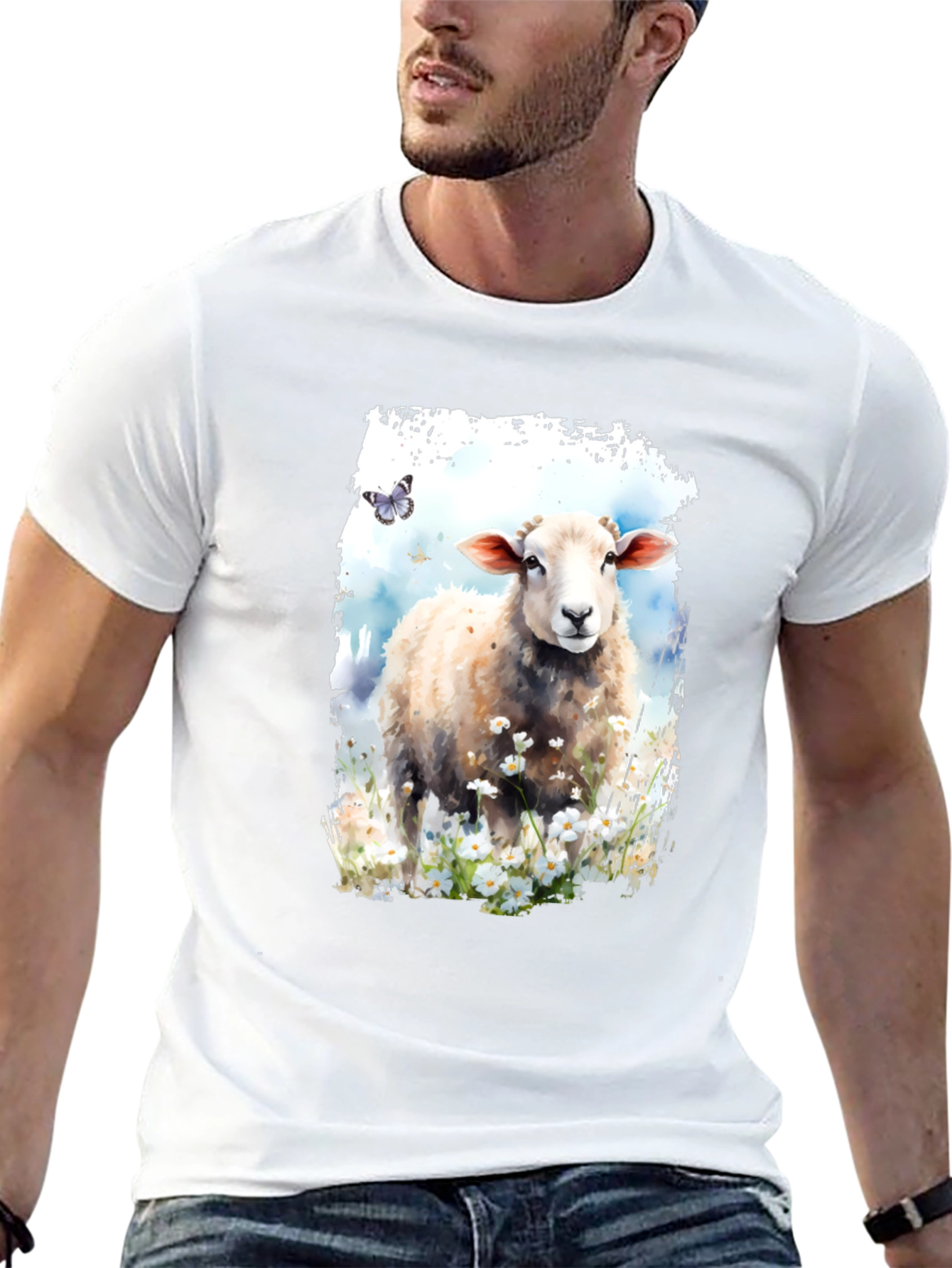 Sheep Meadow Black Graphic Tee
